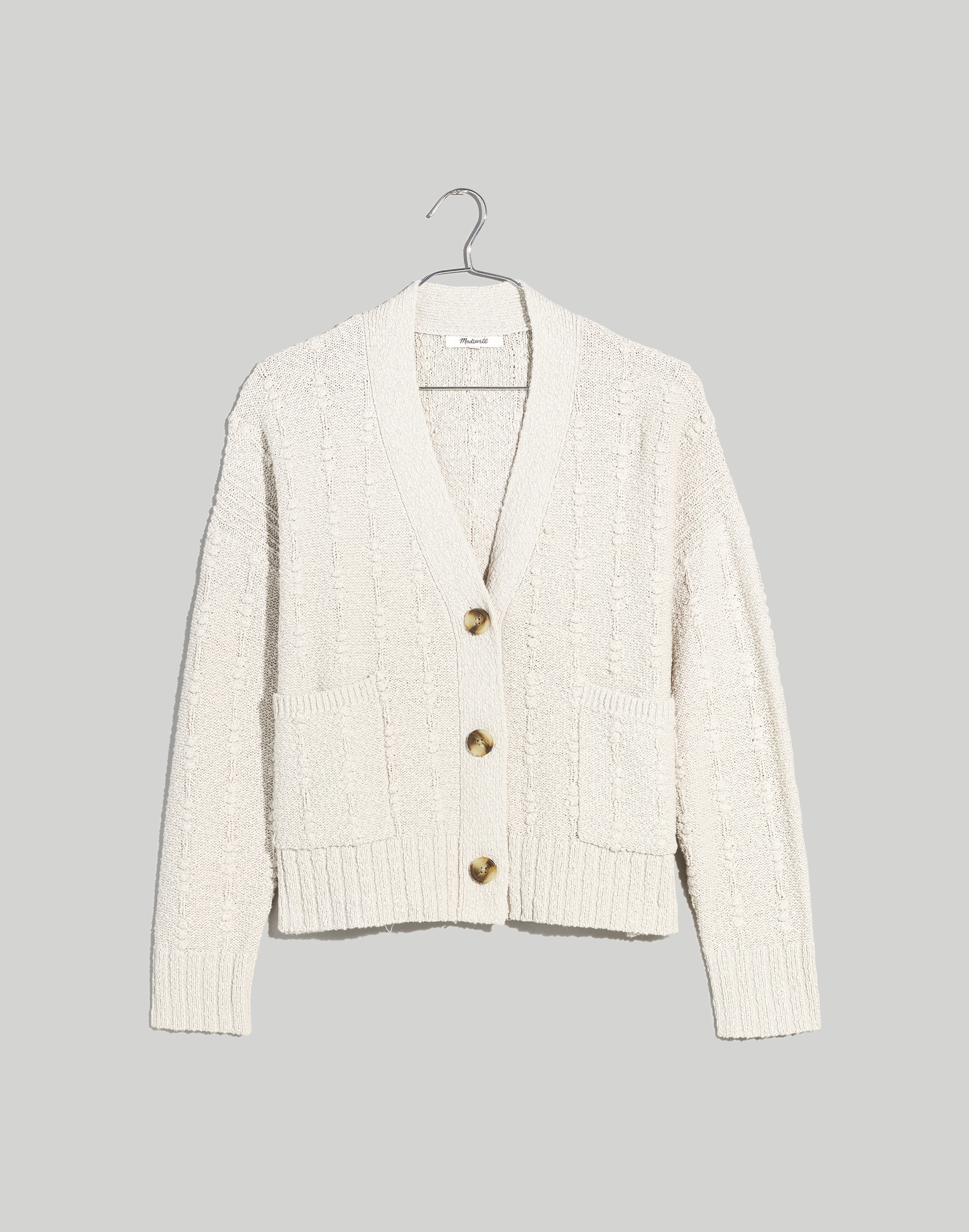 Denisa Bobble-Knit  Cardigan Sweater