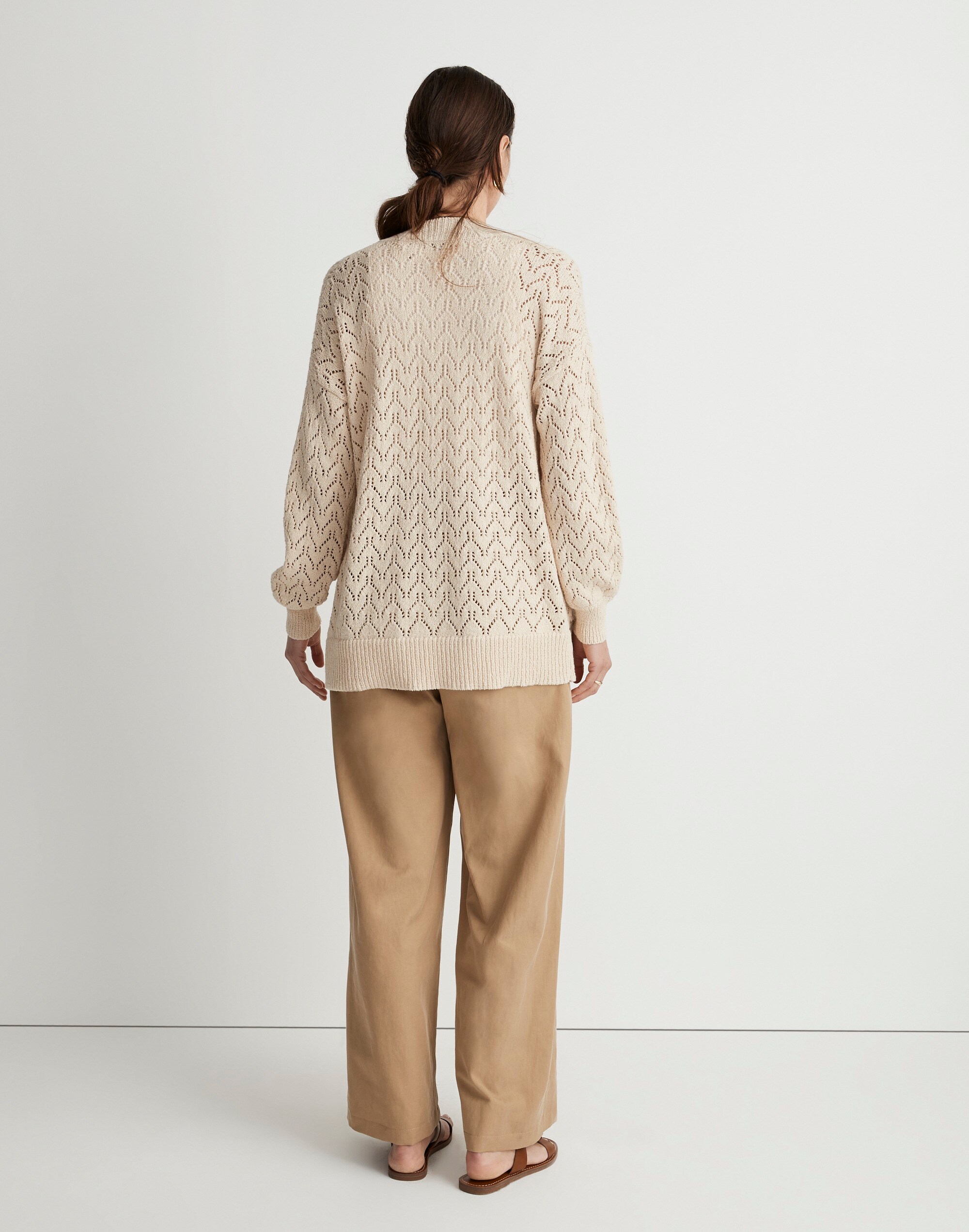Corley Pointelle Cardigan Sweater