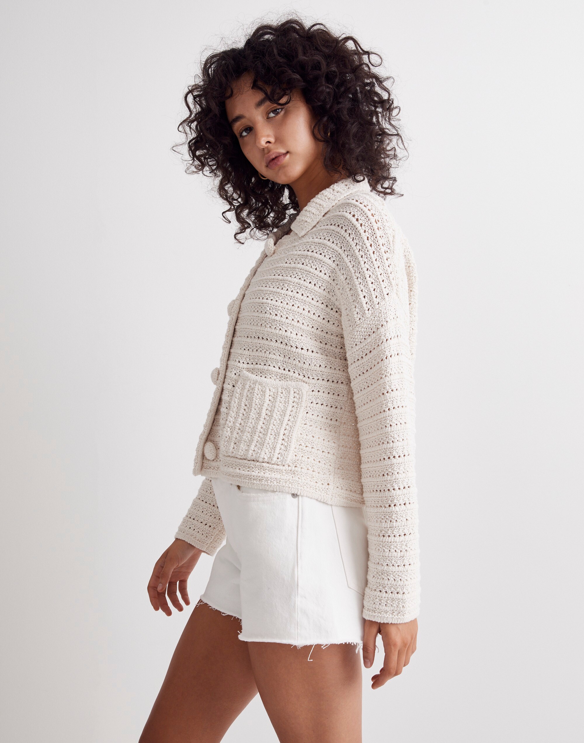 Sophee Patch Pocket Cardigan Sweater