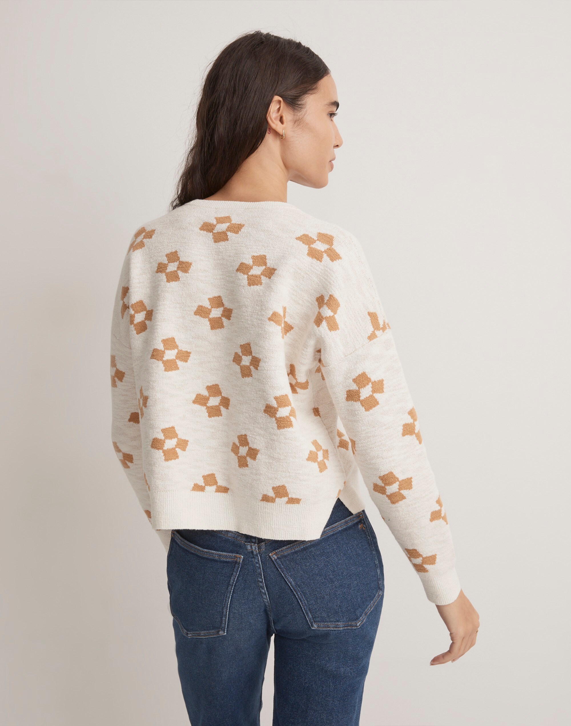 Aneeta Jacquard Pullover Sweater