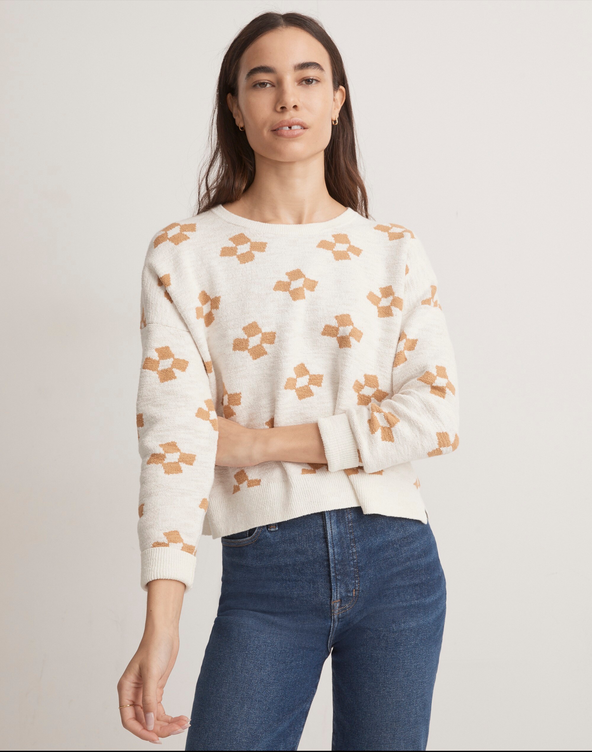 Aneeta Jacquard Pullover Sweater