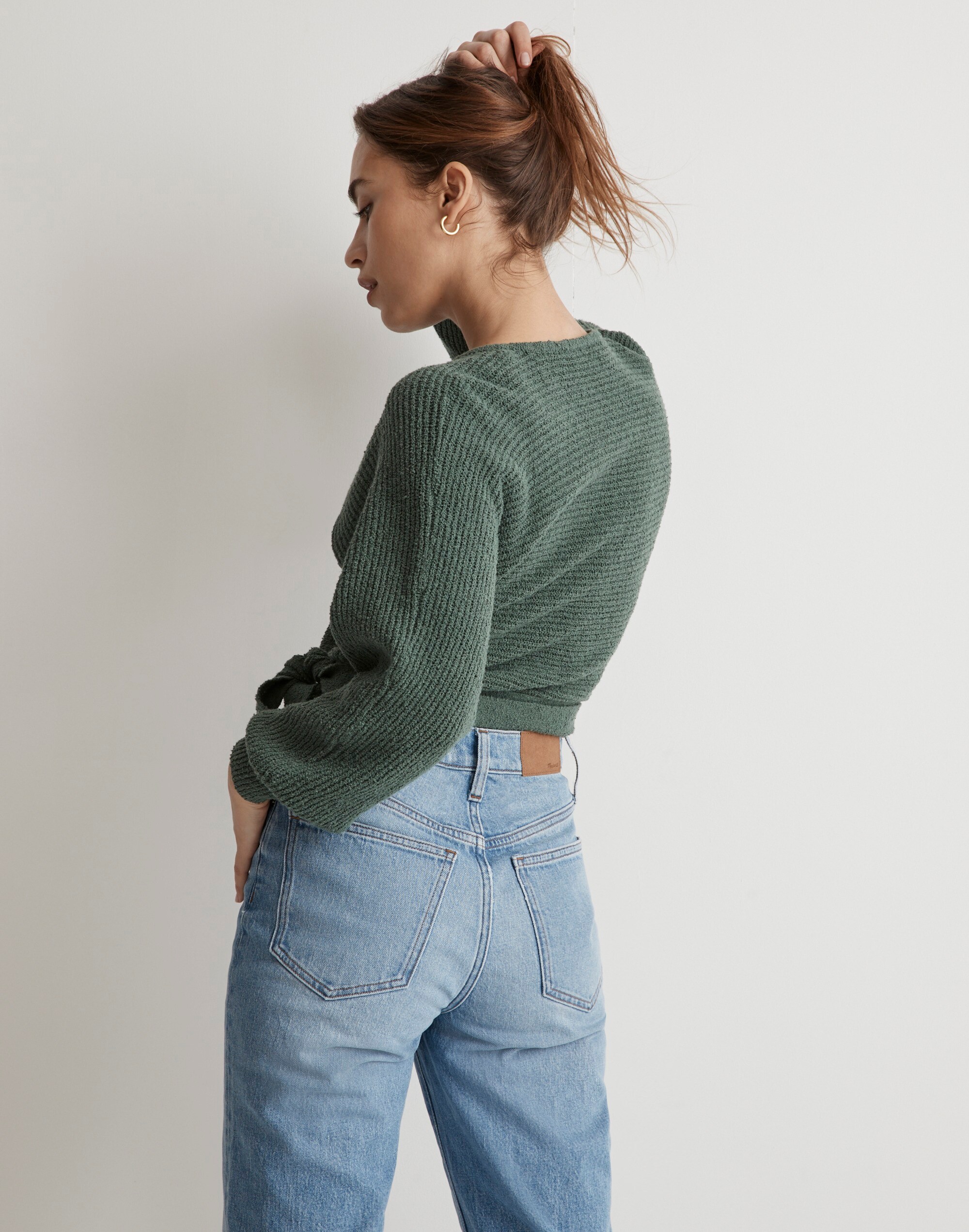 Pasha Wrap V-Neck Sweater