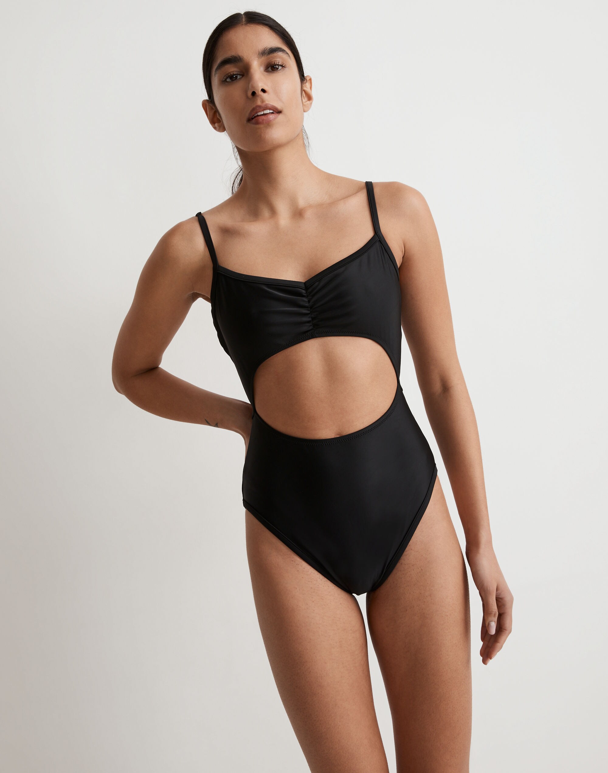 Cinched Cutout One-Piece Swimsuit