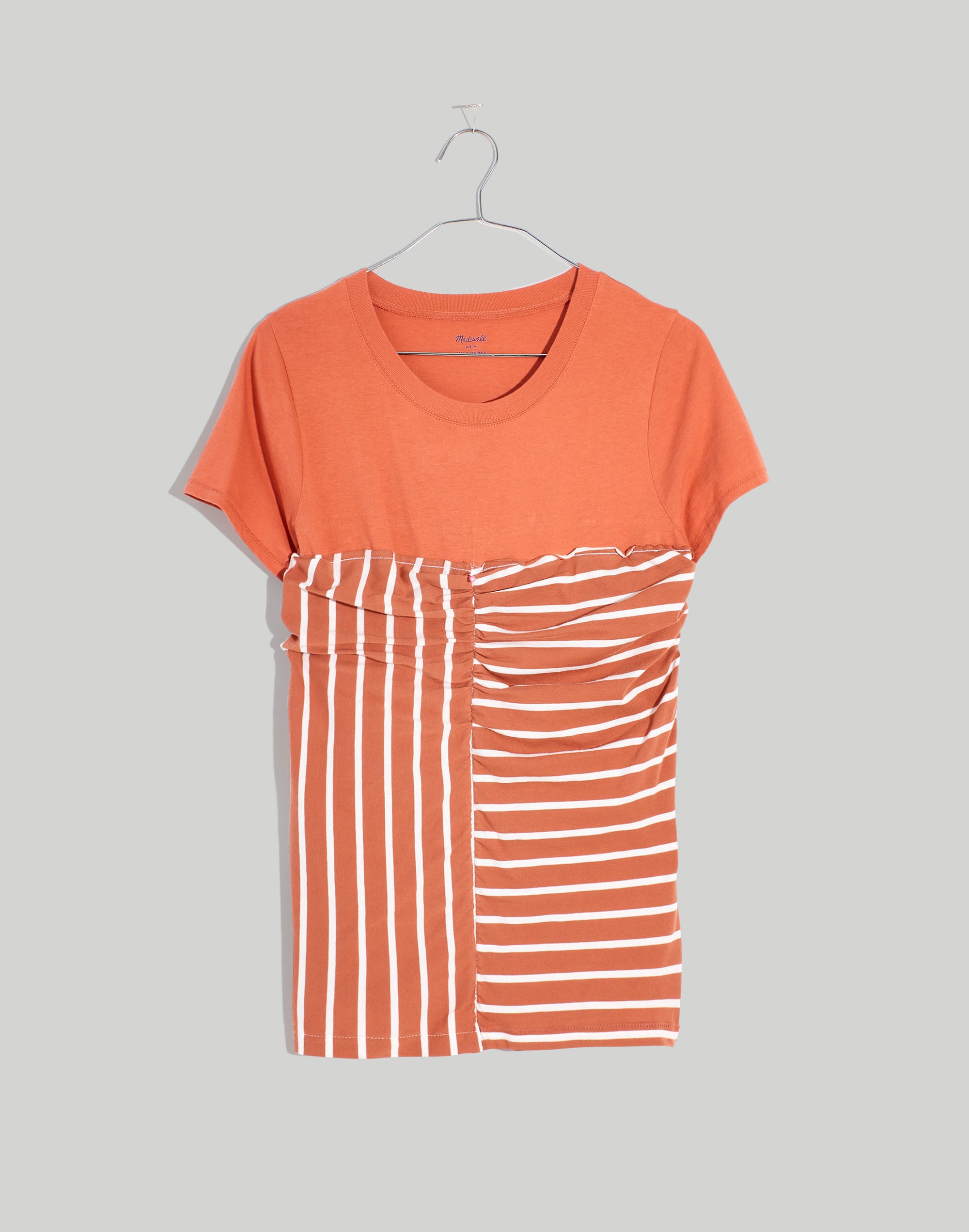 Madewell x Rentrayage Upcycled Ruched Tee