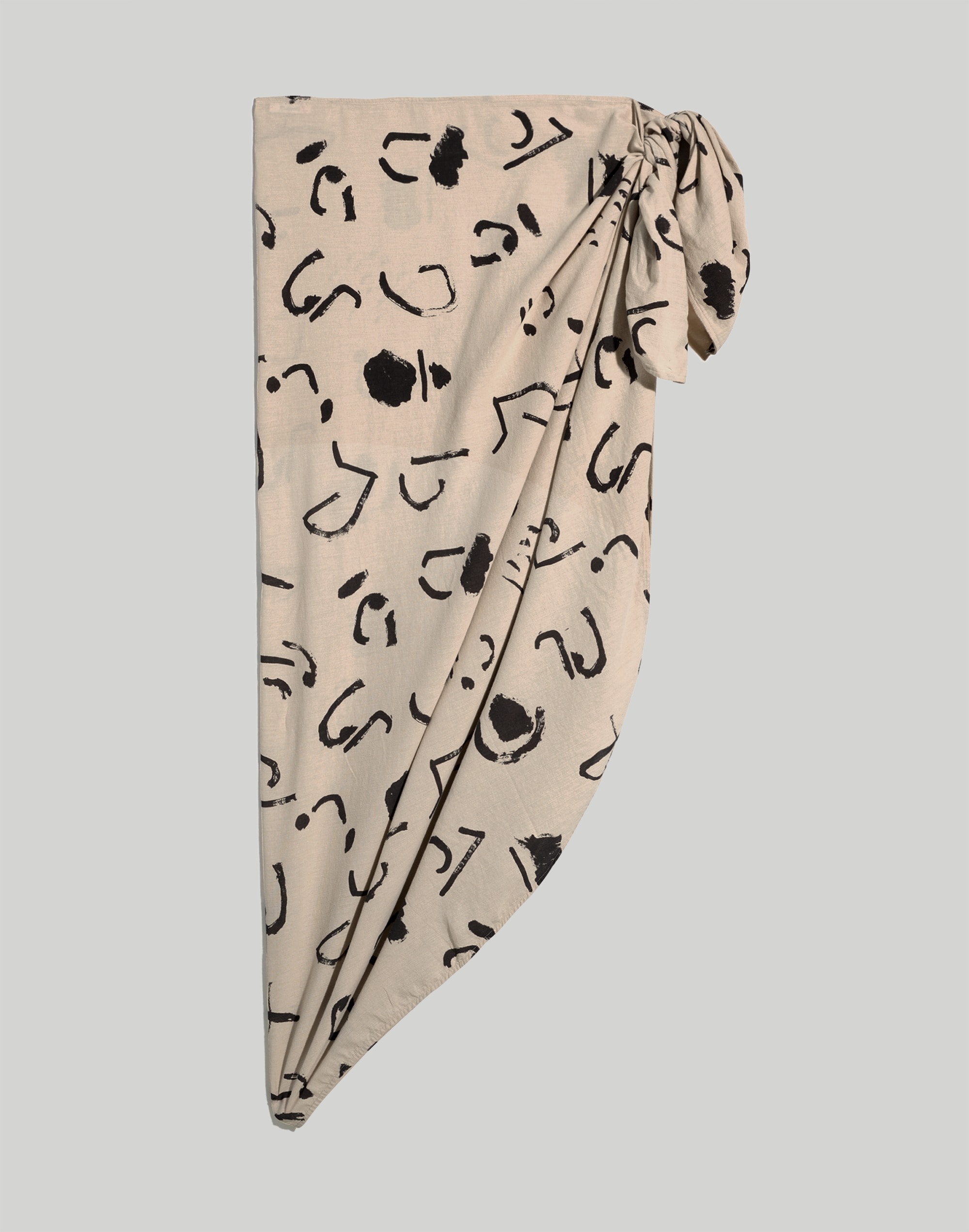 Madewell x Caroline Z Sarong Scarf in Abstract Alpha