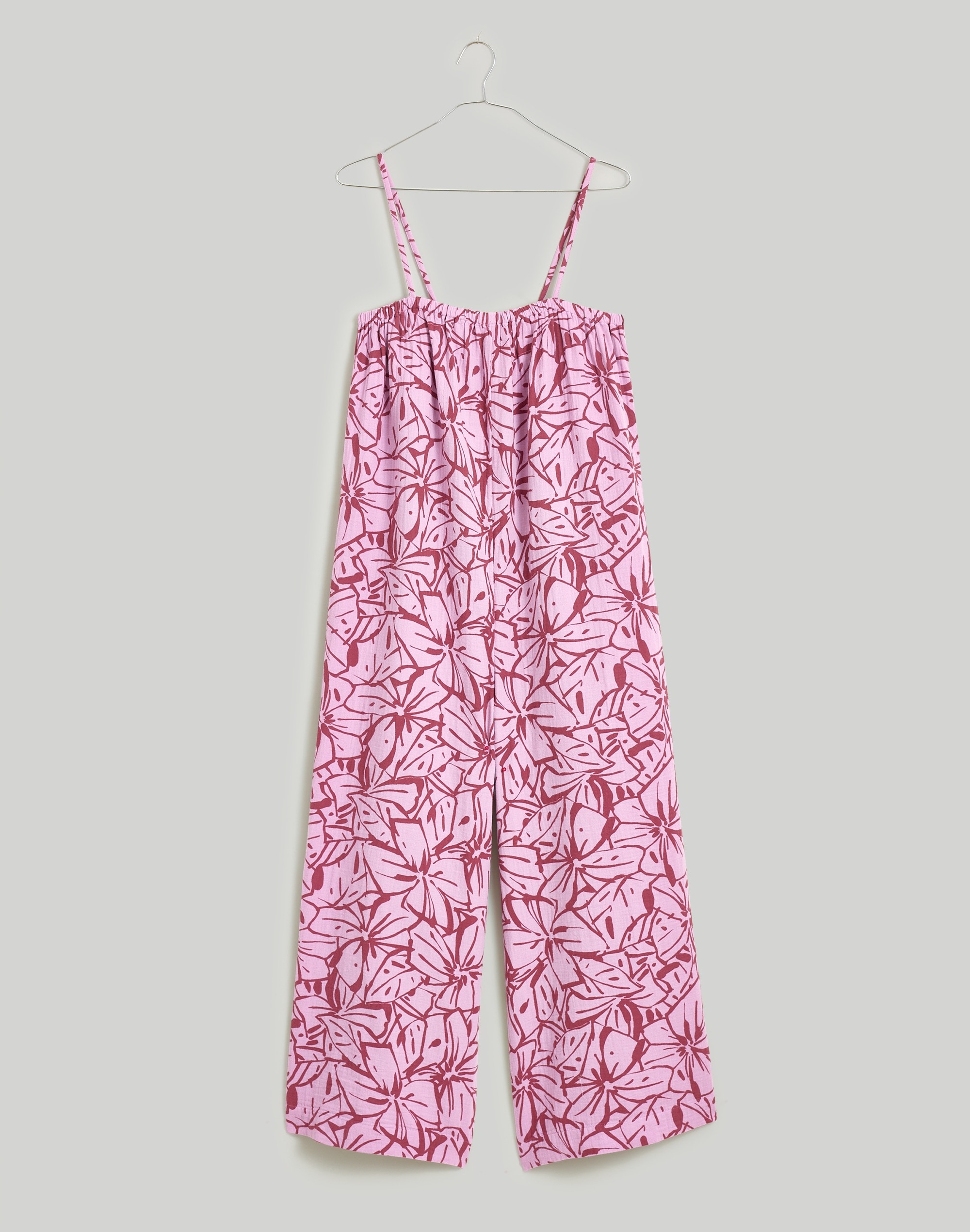 Double-Gauze Pull-On Wide-Leg Cami Jumpsuit