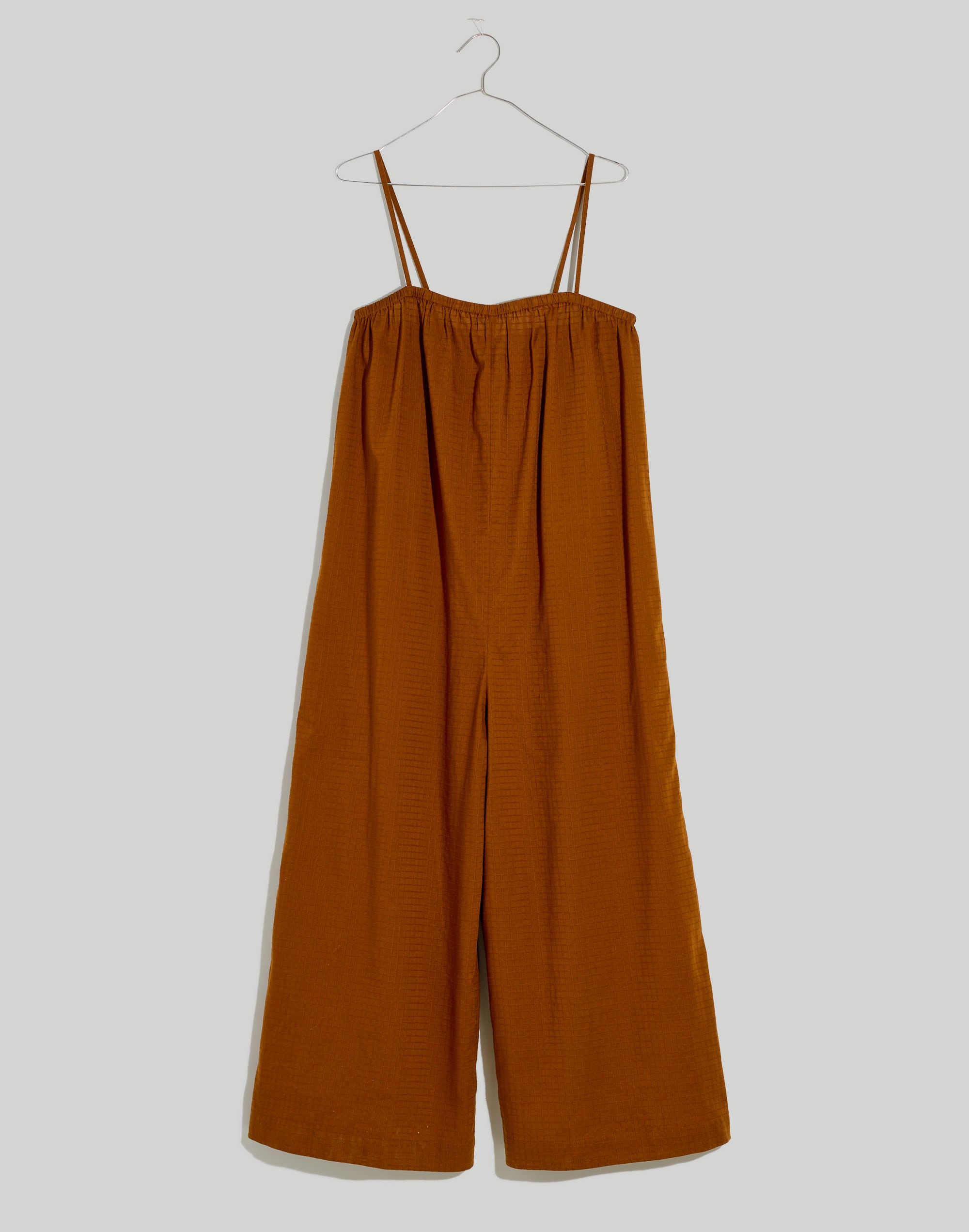 Dobby Pull-On Wide-Leg Cami Jumpsuit