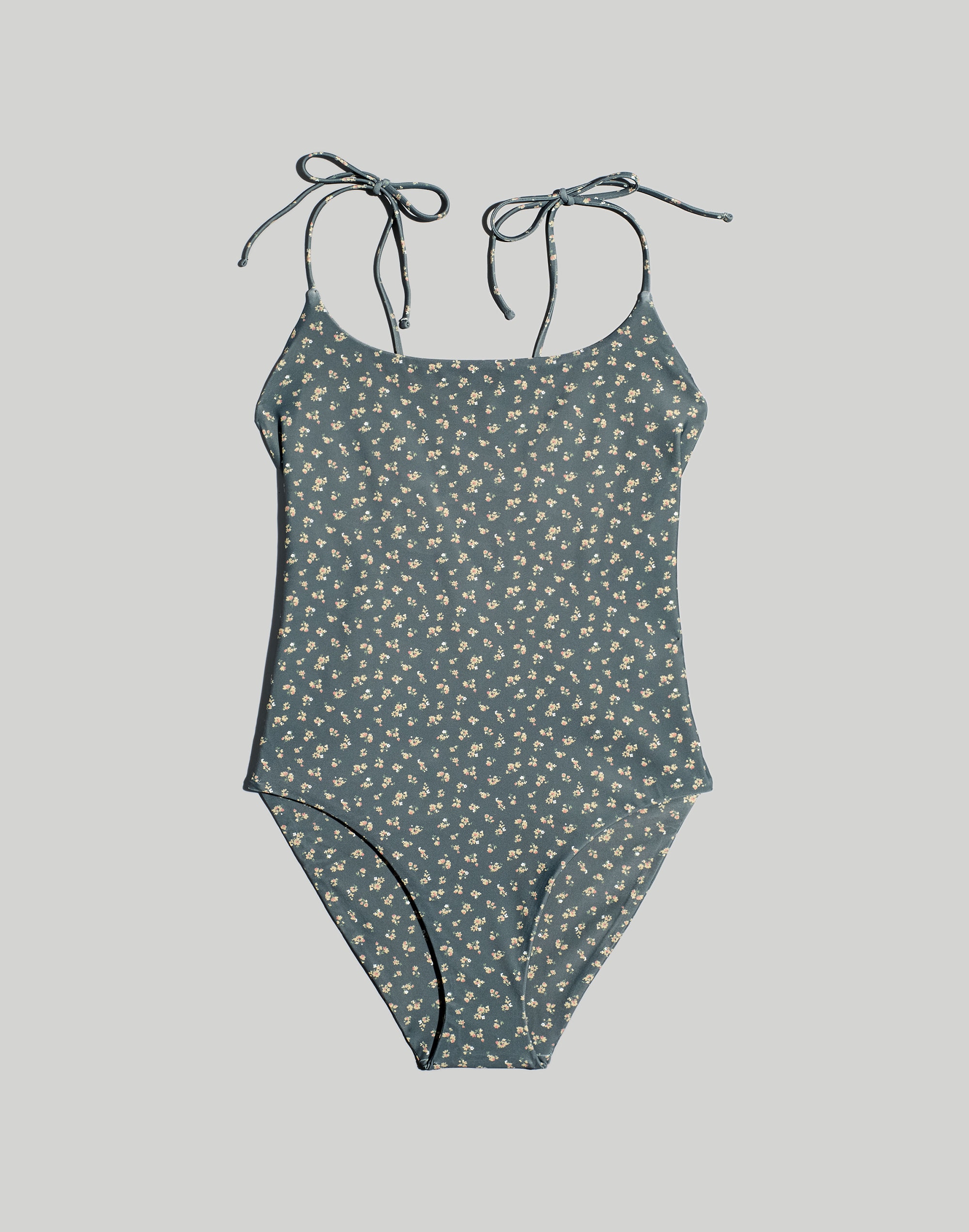 Tie Spaghetti-Strap One-Piece Swimsuit
