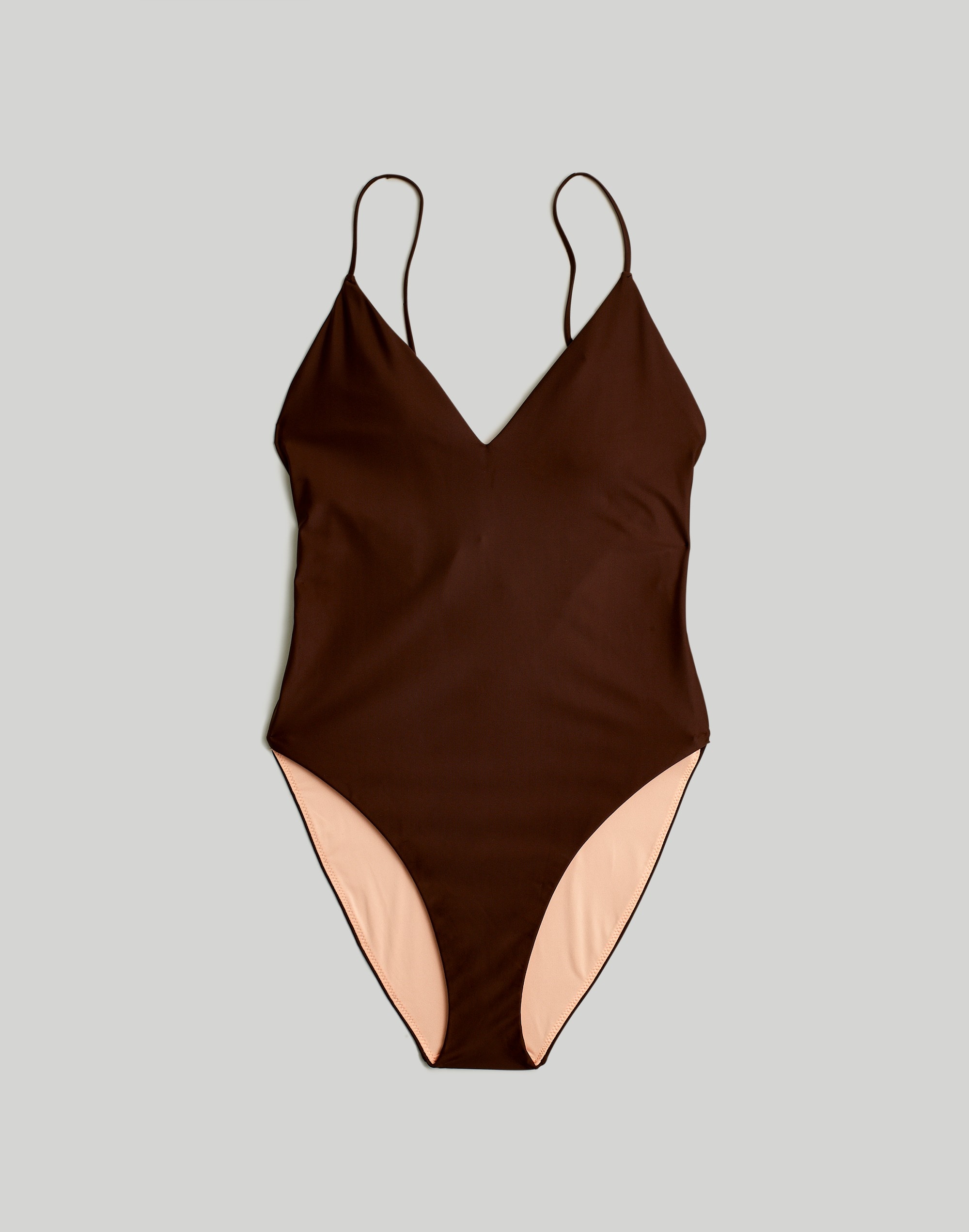 V-Neck Tie-Back One-Piece Swimsuit