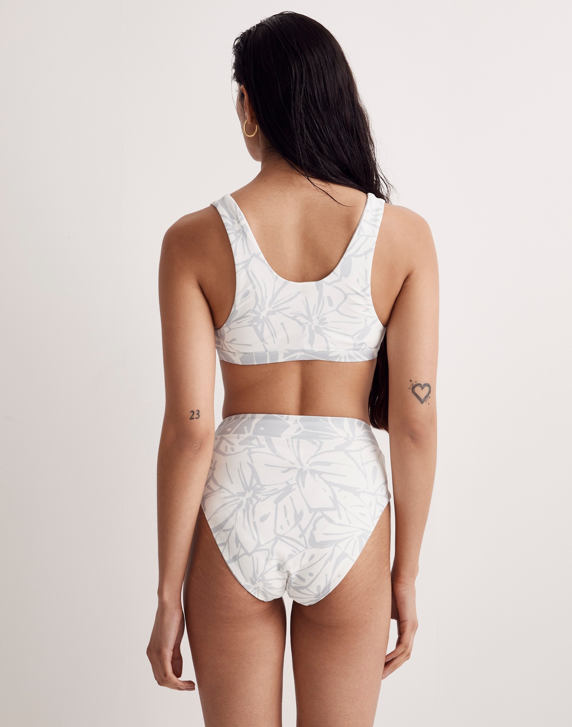 Reversible Bikini Top in Abstract Flora