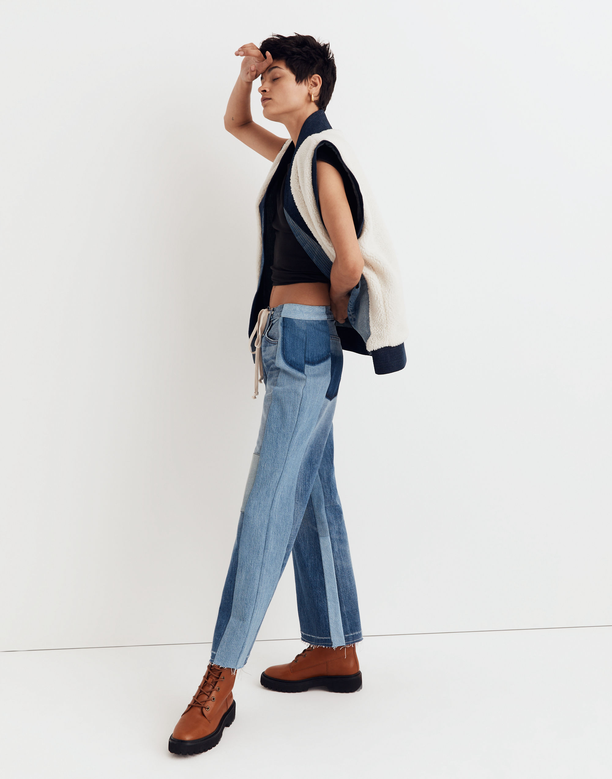 Madewell x Storytellers &amp; Creators Unisex Upcycled Patchwork Pants