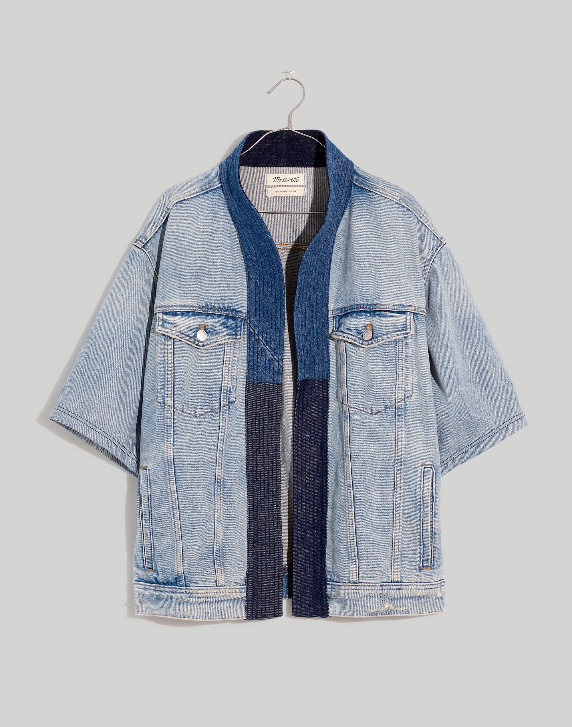 Upcycled Open-Front Jacket