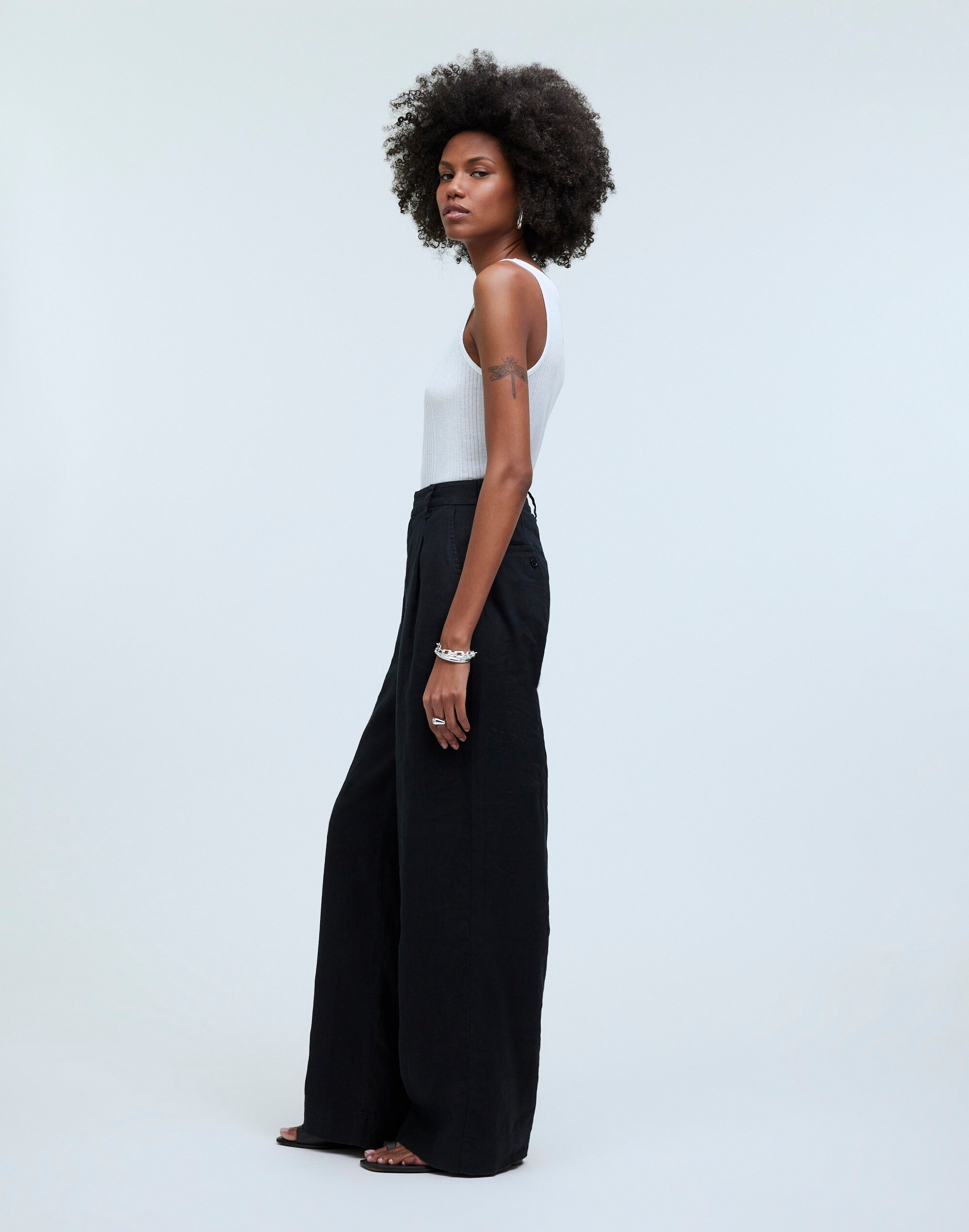 The Harlow Wide-Leg Pant in 100% Linen