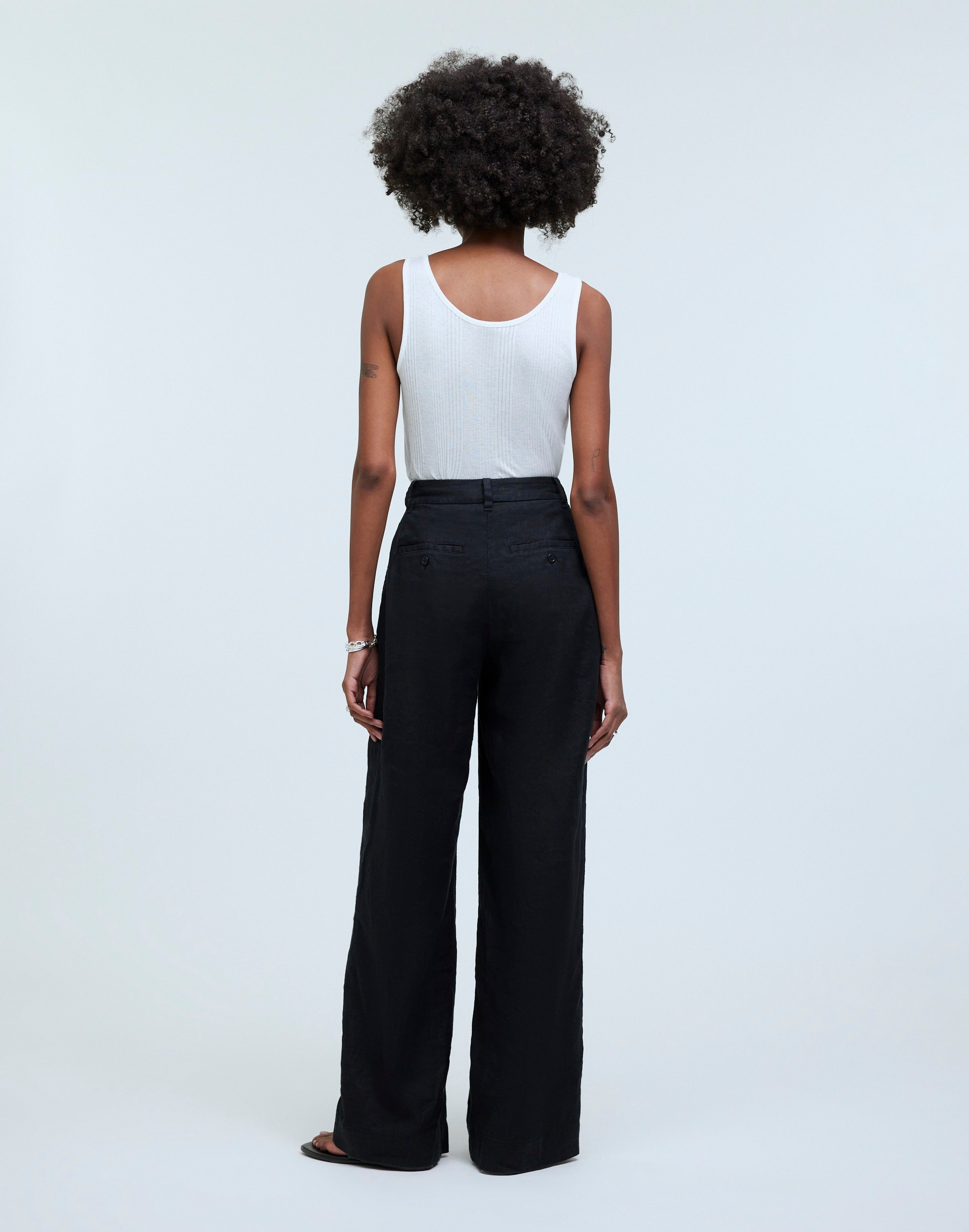 The Harlow Wide-Leg Pant in 100% Linen