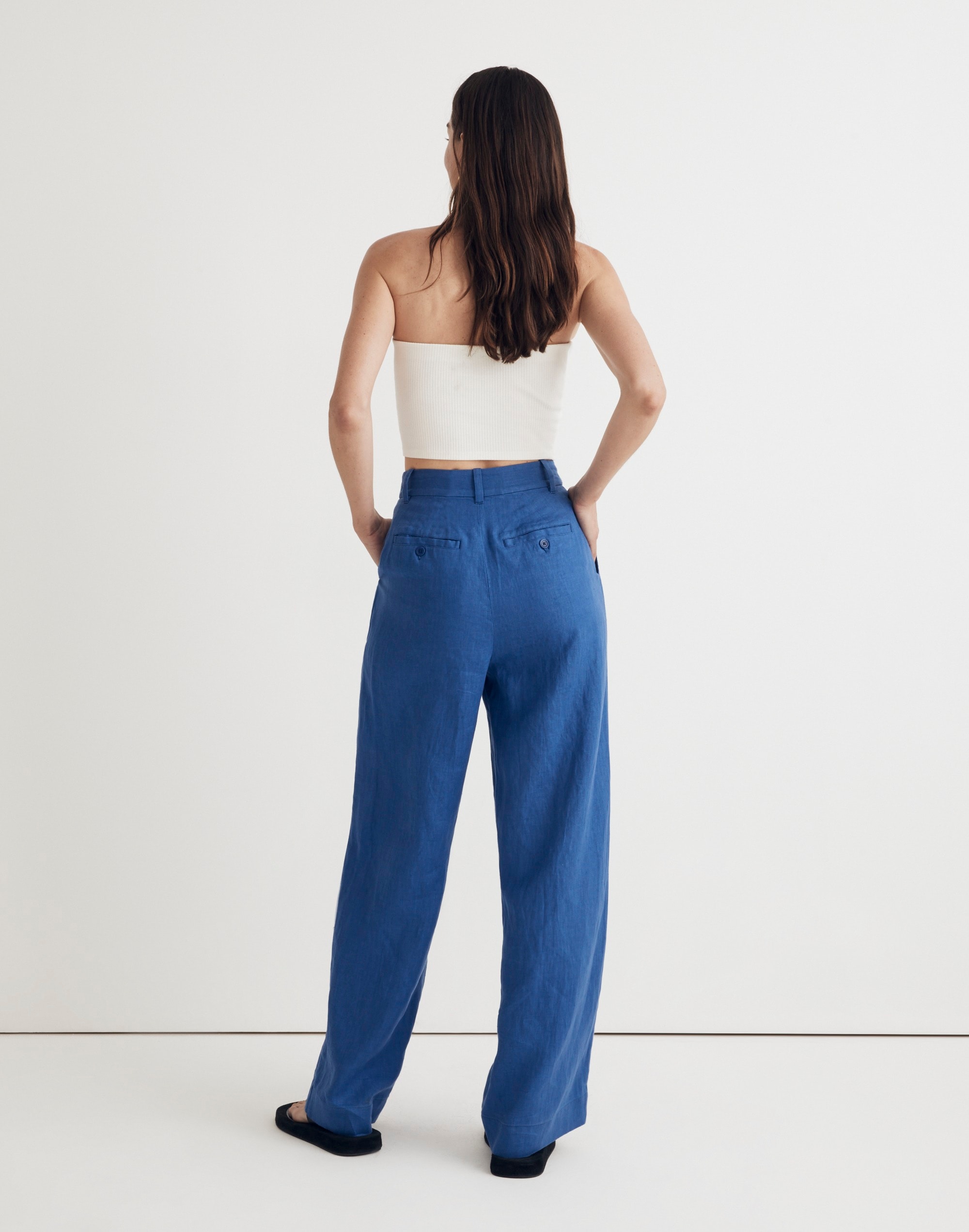 The Harlow Wide-Leg Pant in 100% Linen