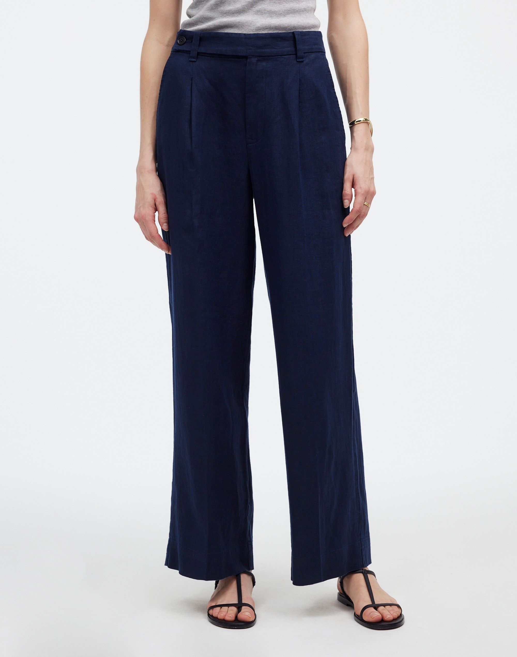 The Harlow Wide-Leg Pant in 100% Linen