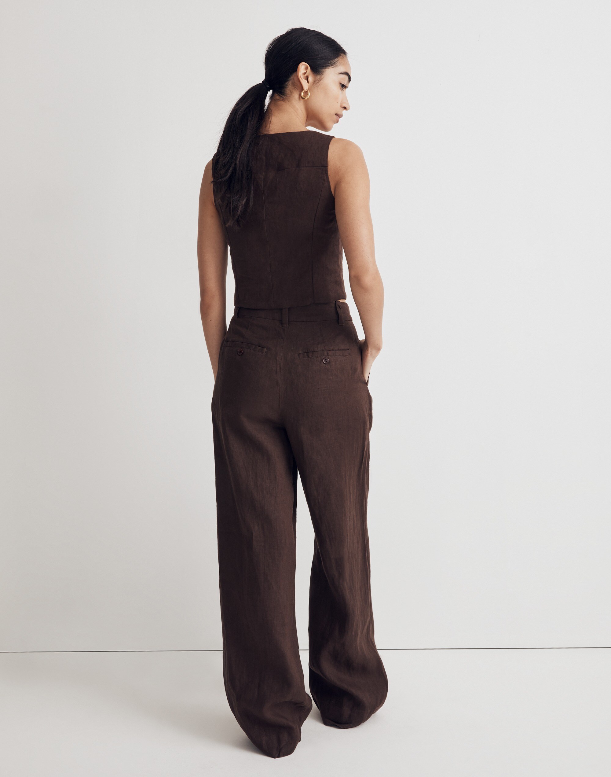 The Harlow Wide-Leg Pant in 100% Linen