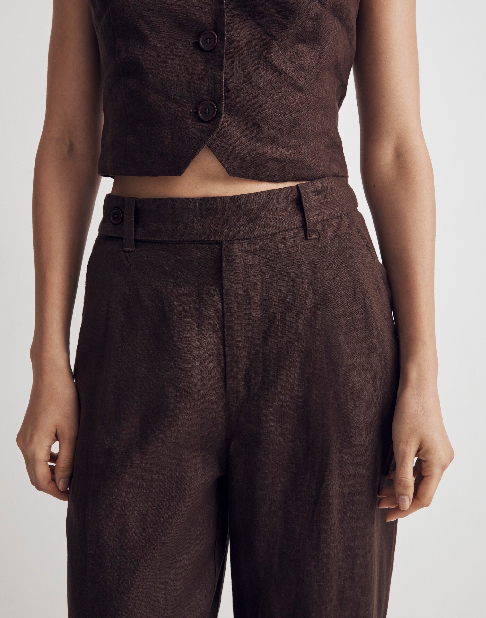 The Harlow Wide-Leg Pant in 100% Linen
