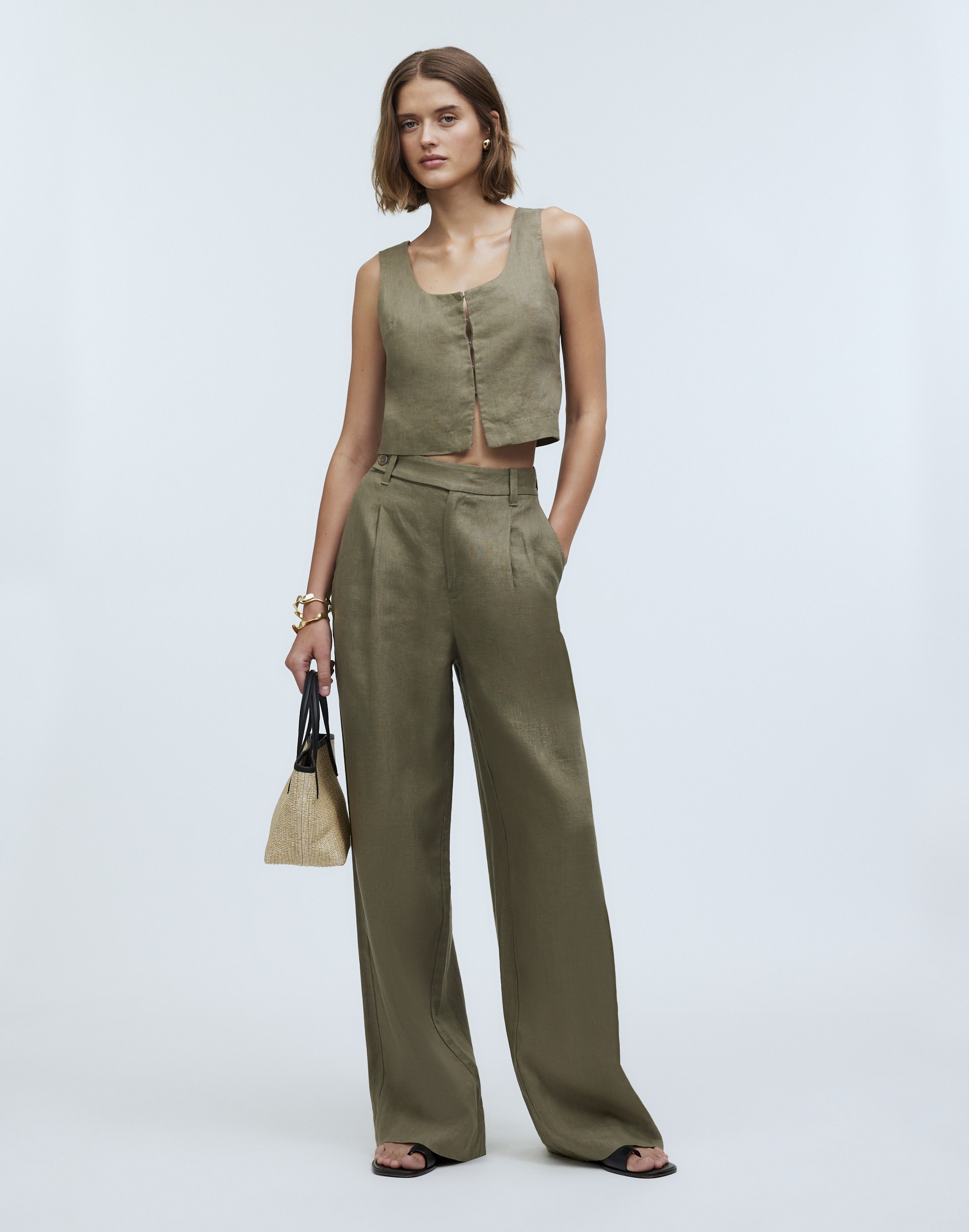 Mw The Harlow Wide-leg Pant In Distant Surplus