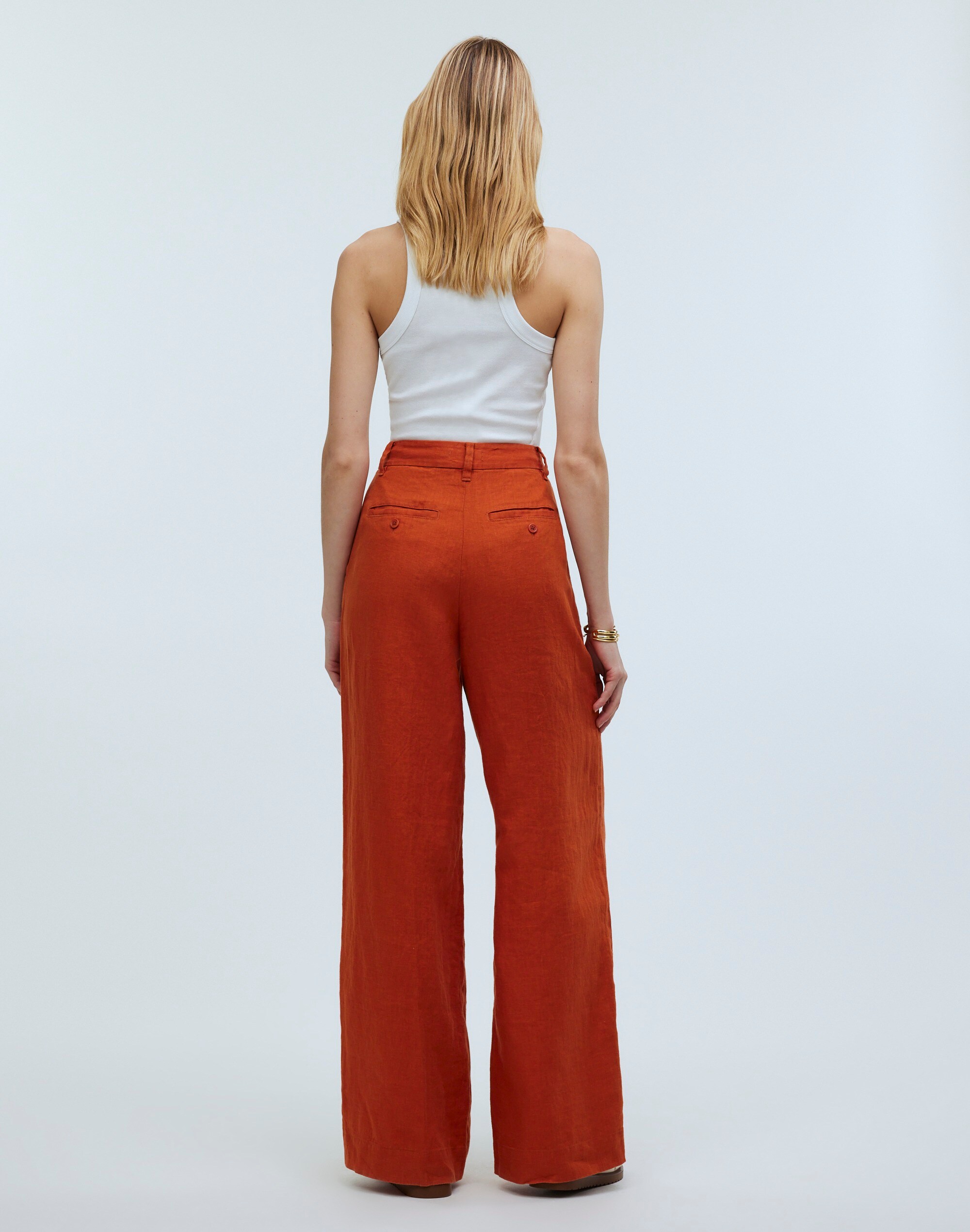 The Harlow Wide-Leg Pant in 100% Linen