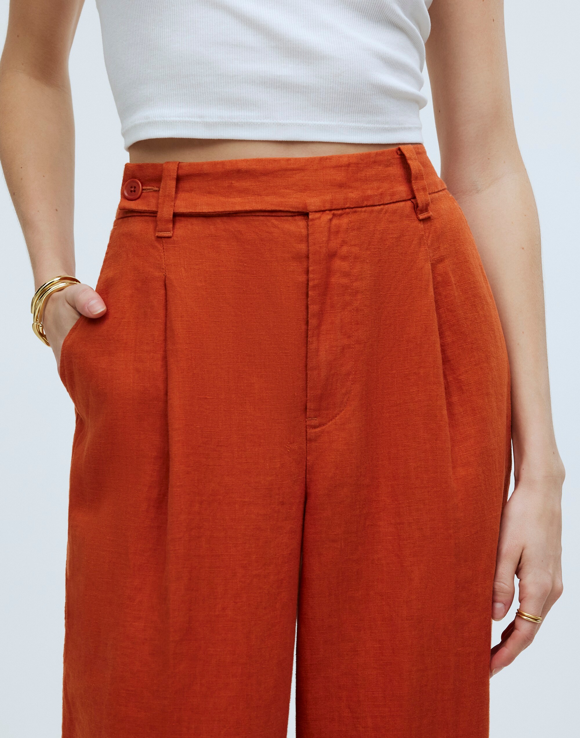 The Harlow Wide-Leg Pant in 100% Linen