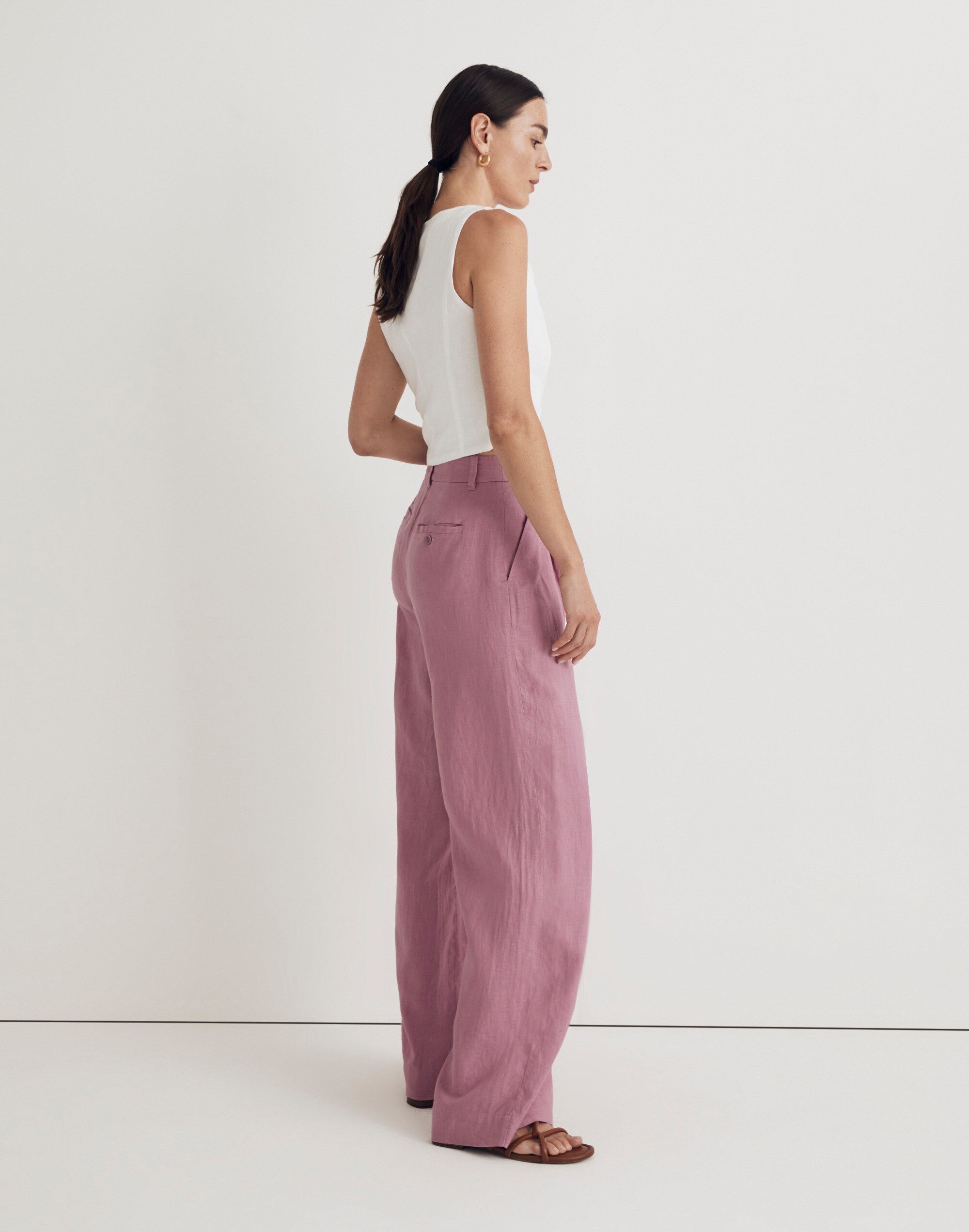 The Harlow Wide-Leg Pant in 100% Linen