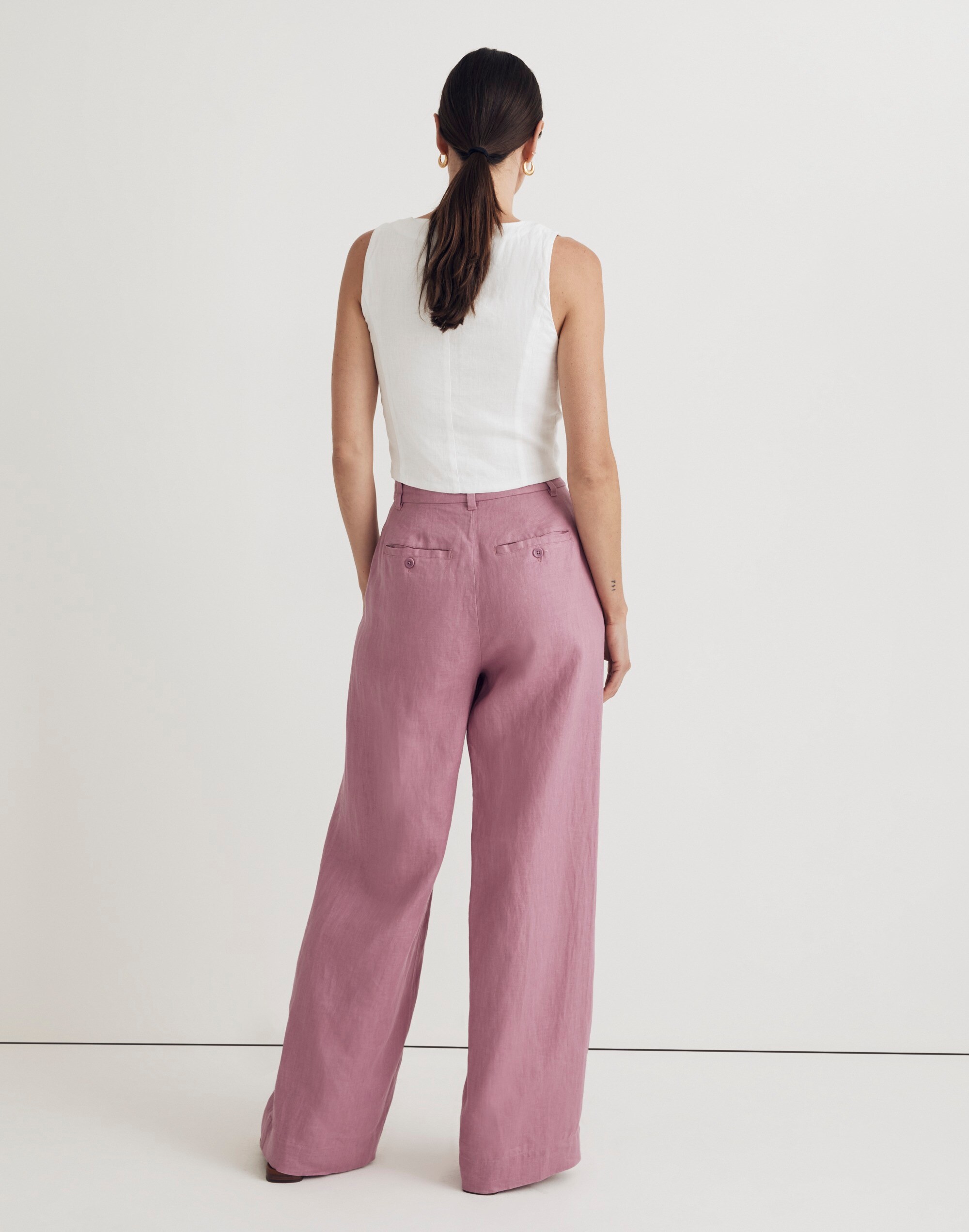 The Harlow Wide-Leg Pant in 100% Linen