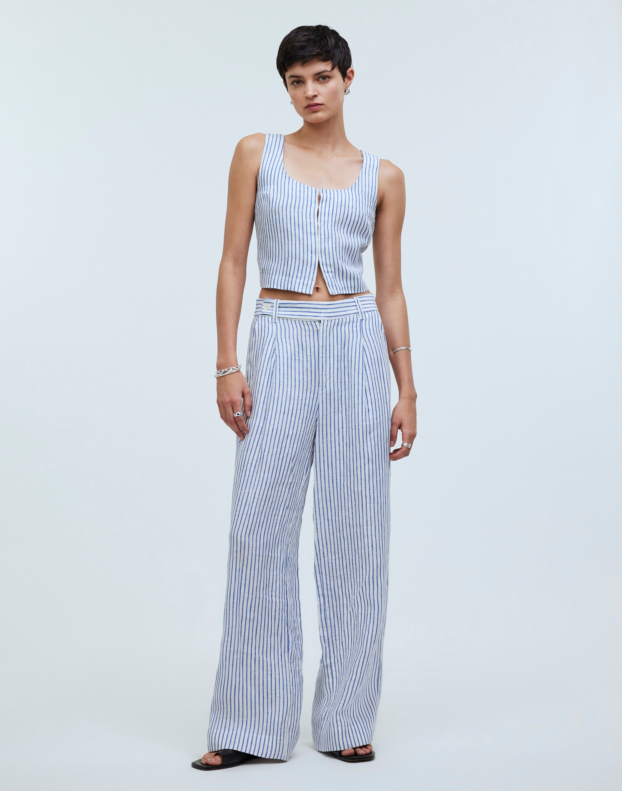 The Harlow Wide-Leg Pant in 100% Linen