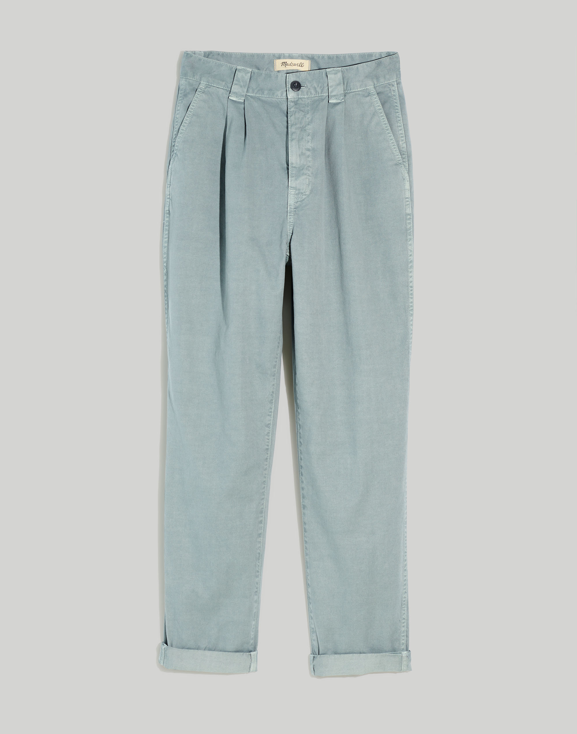 Garment-Dyed Tapered Chino Pants