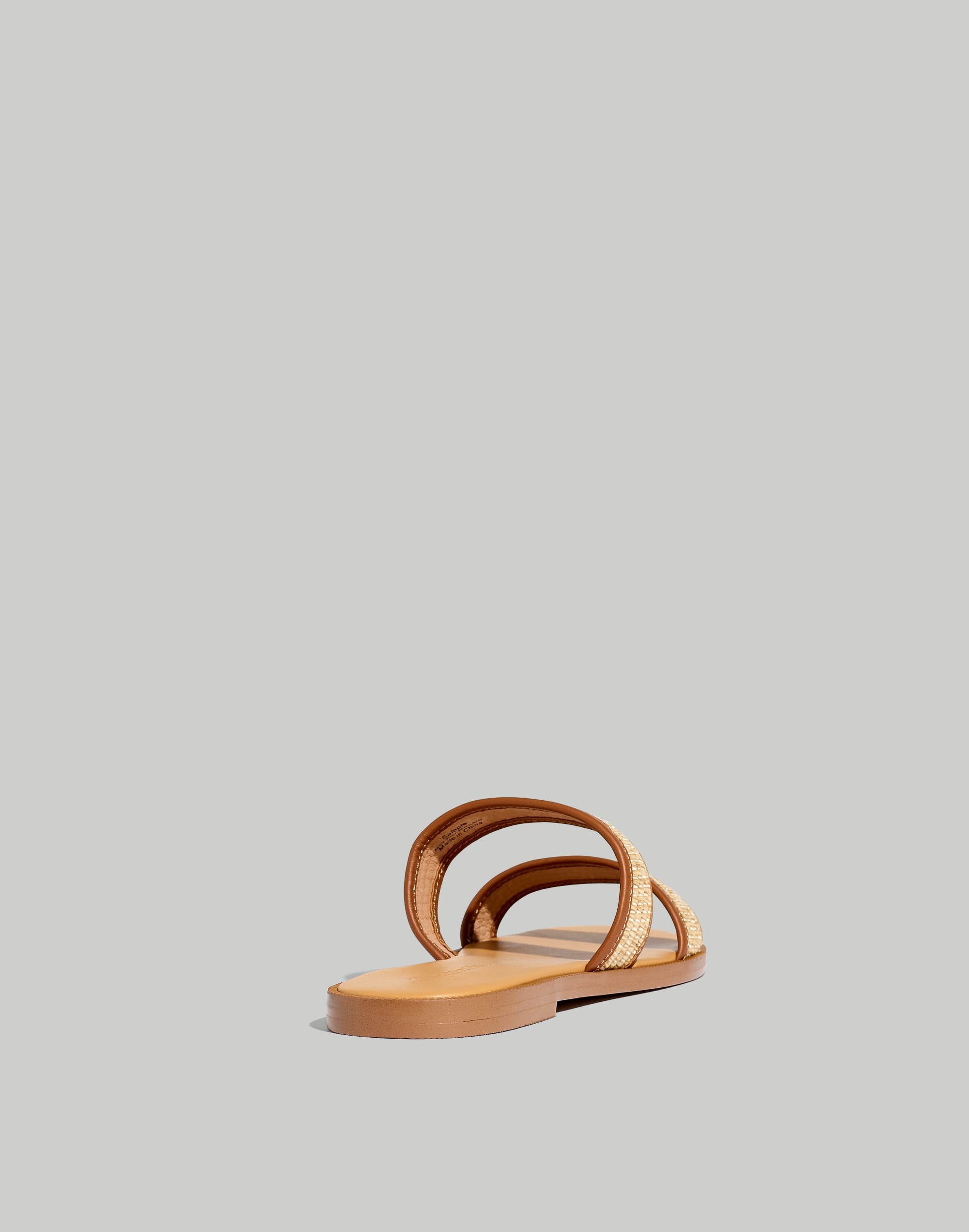 The Teagan Slide Sandal in Straw