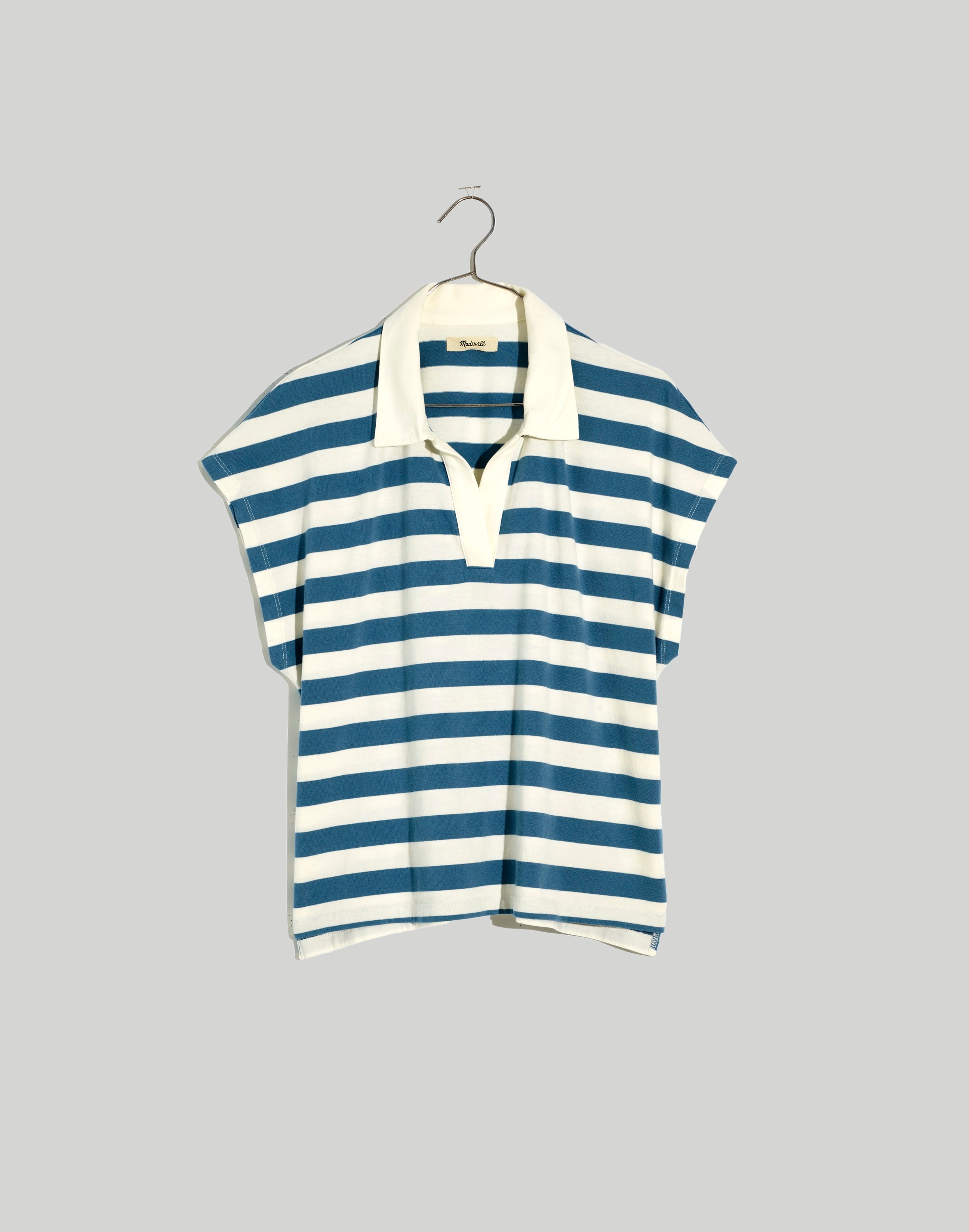 Relaxed Polo Tee in Stripe
