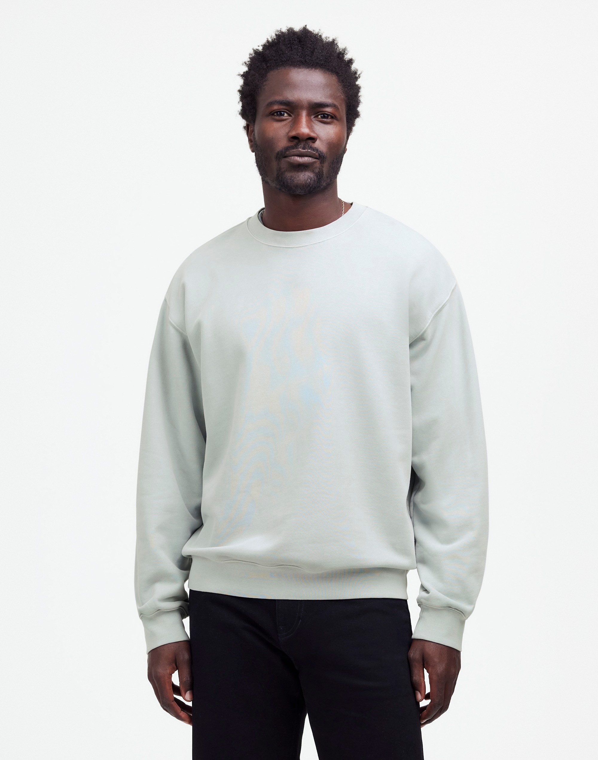 The McCarren Crewneck Sweatshirt in glassware blue image 1