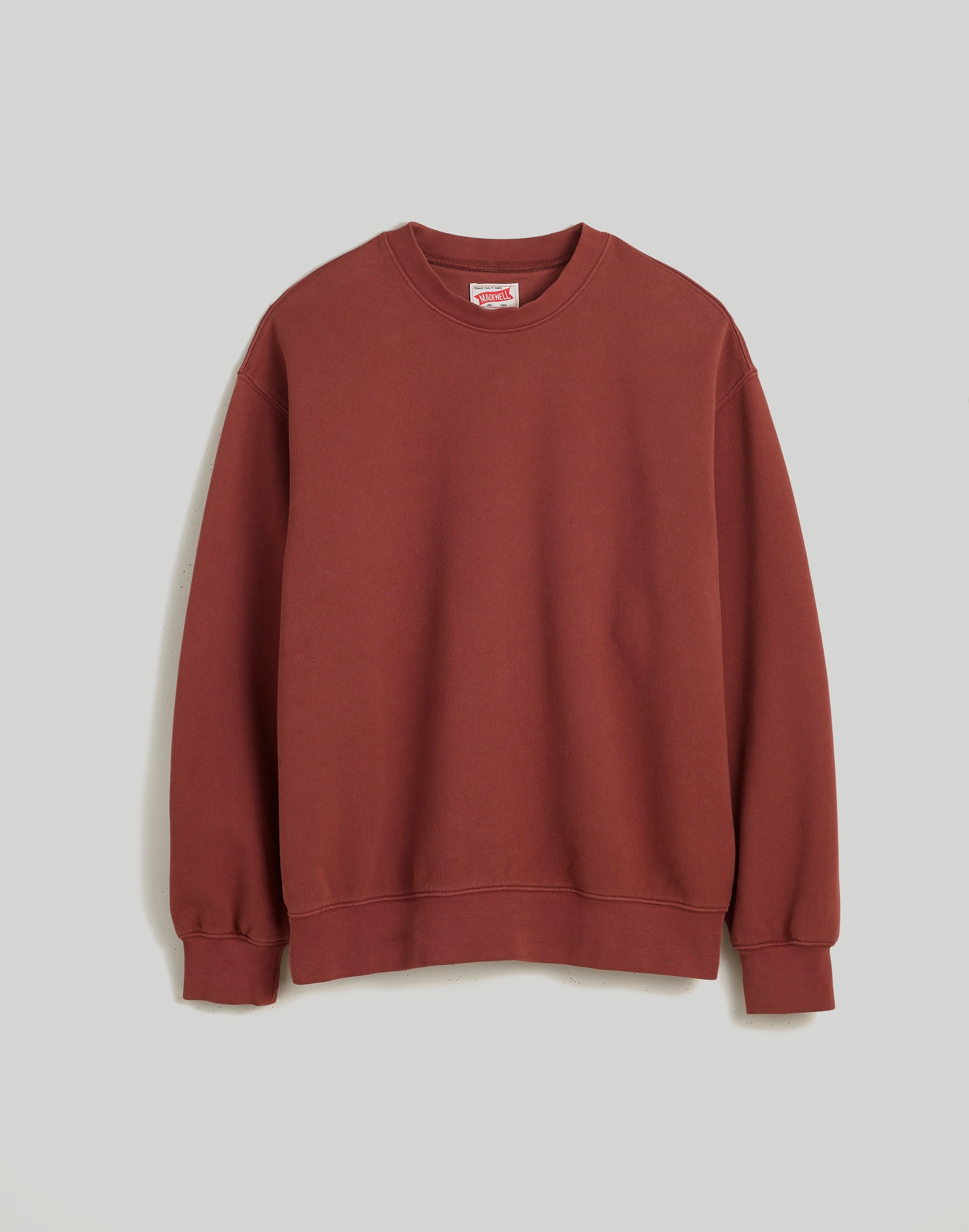 The McCarren Midweight Crewneck Sweatshirt in soft mahogany image 5