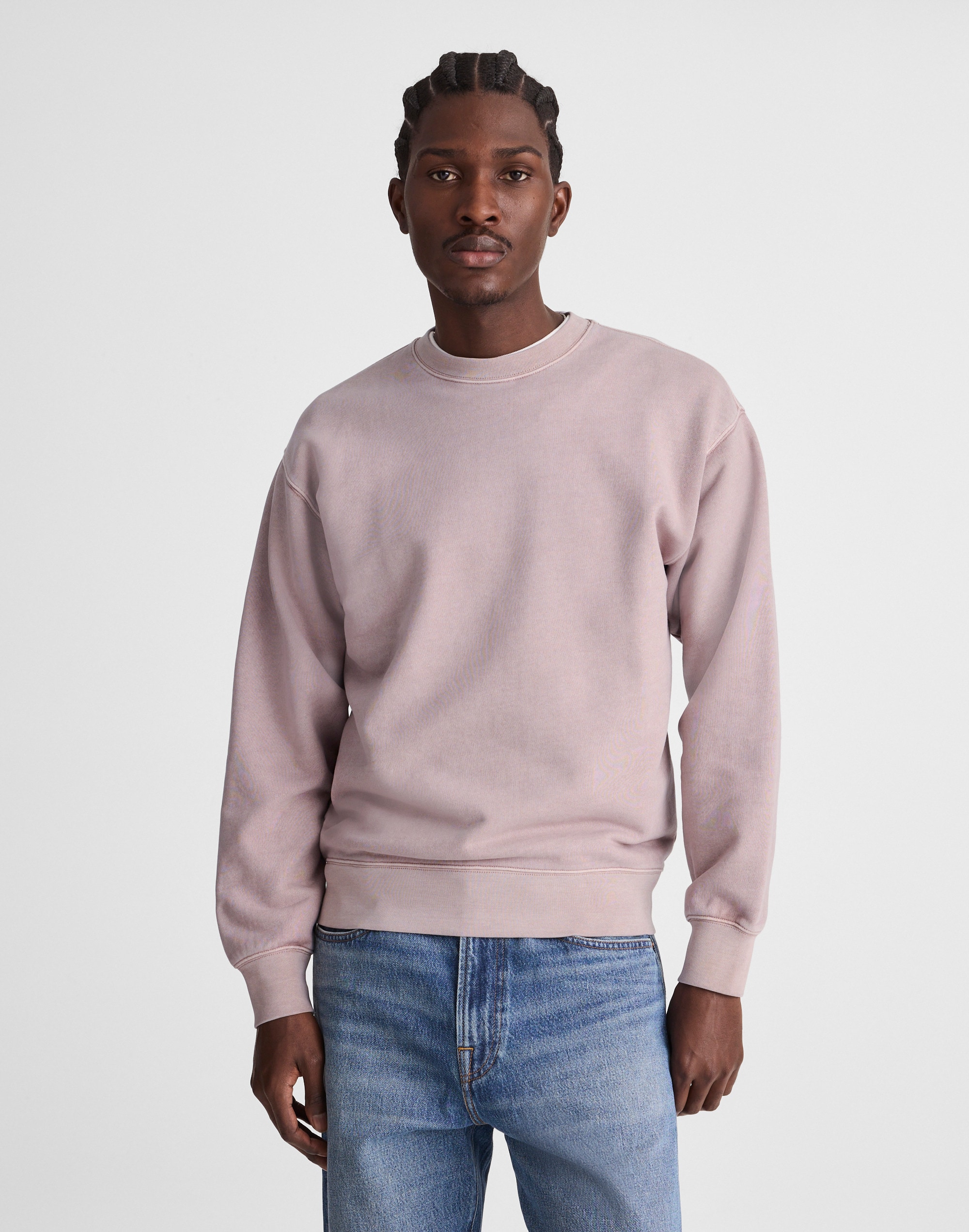 Madewell The Mccarren Midweight Crewneck Sweatshirt In Neutral