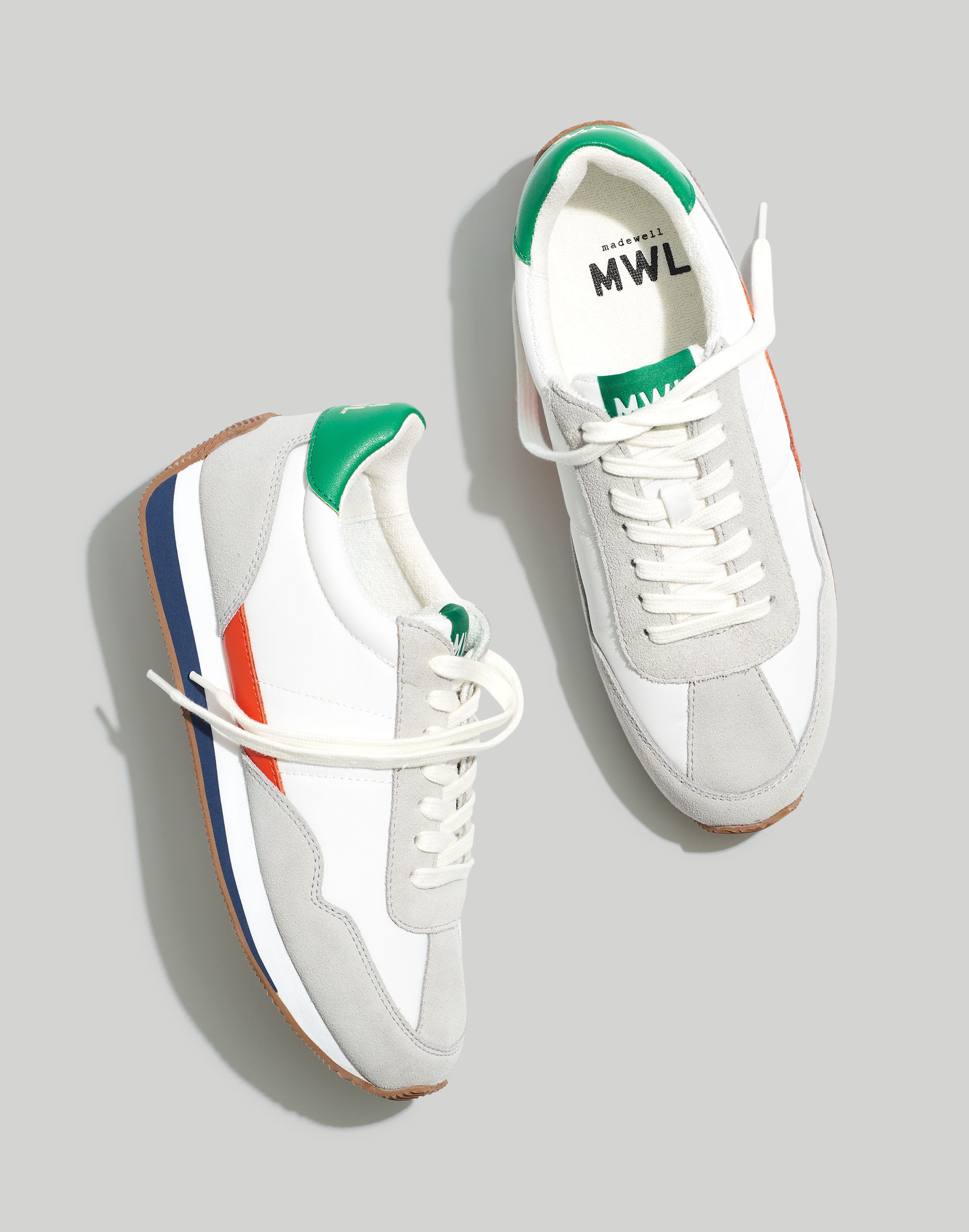 League Sneakers in Colorblock Leather &amp; Suede