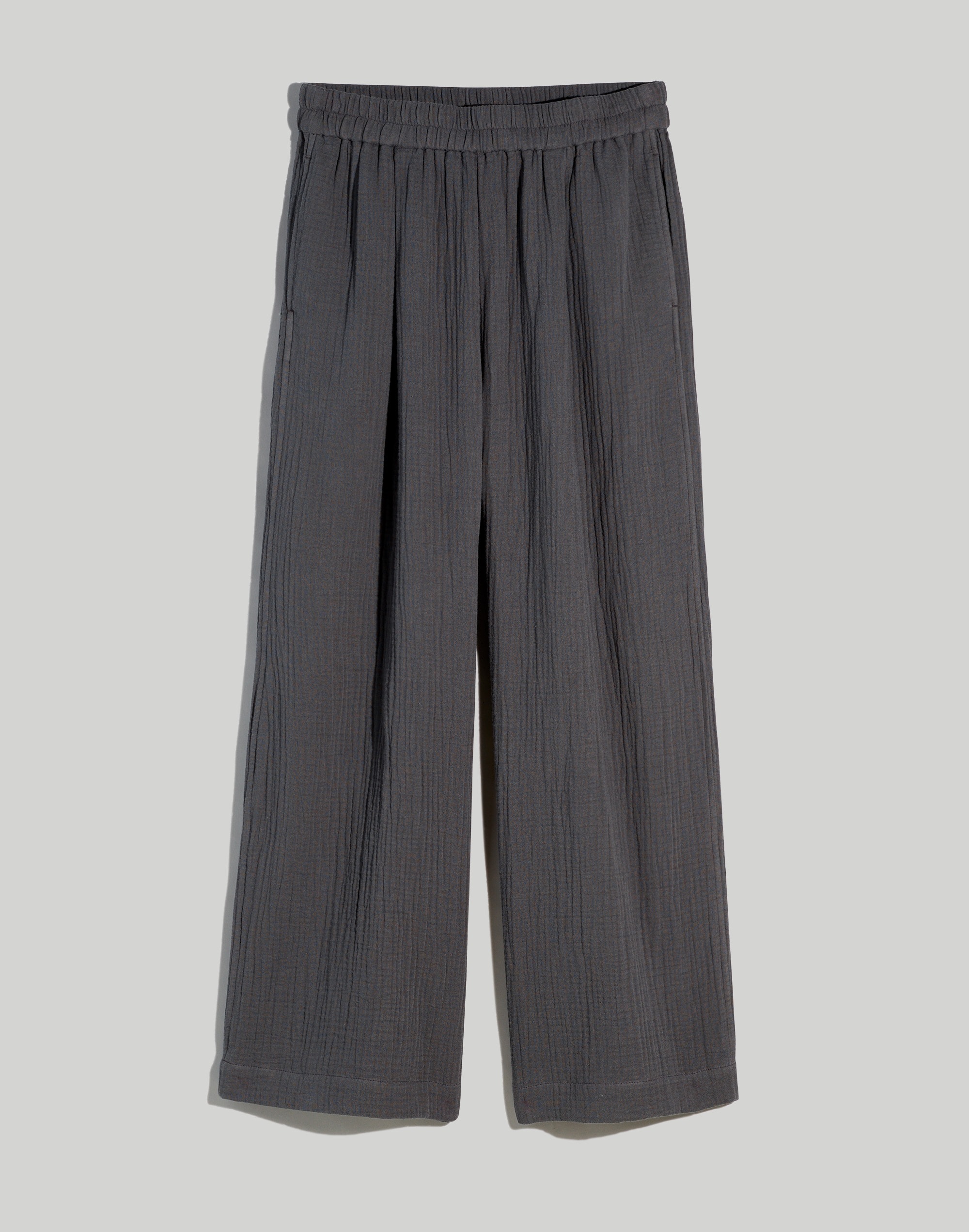 The Plus Untailored Wide-Leg Crop Pant in Lightspun
