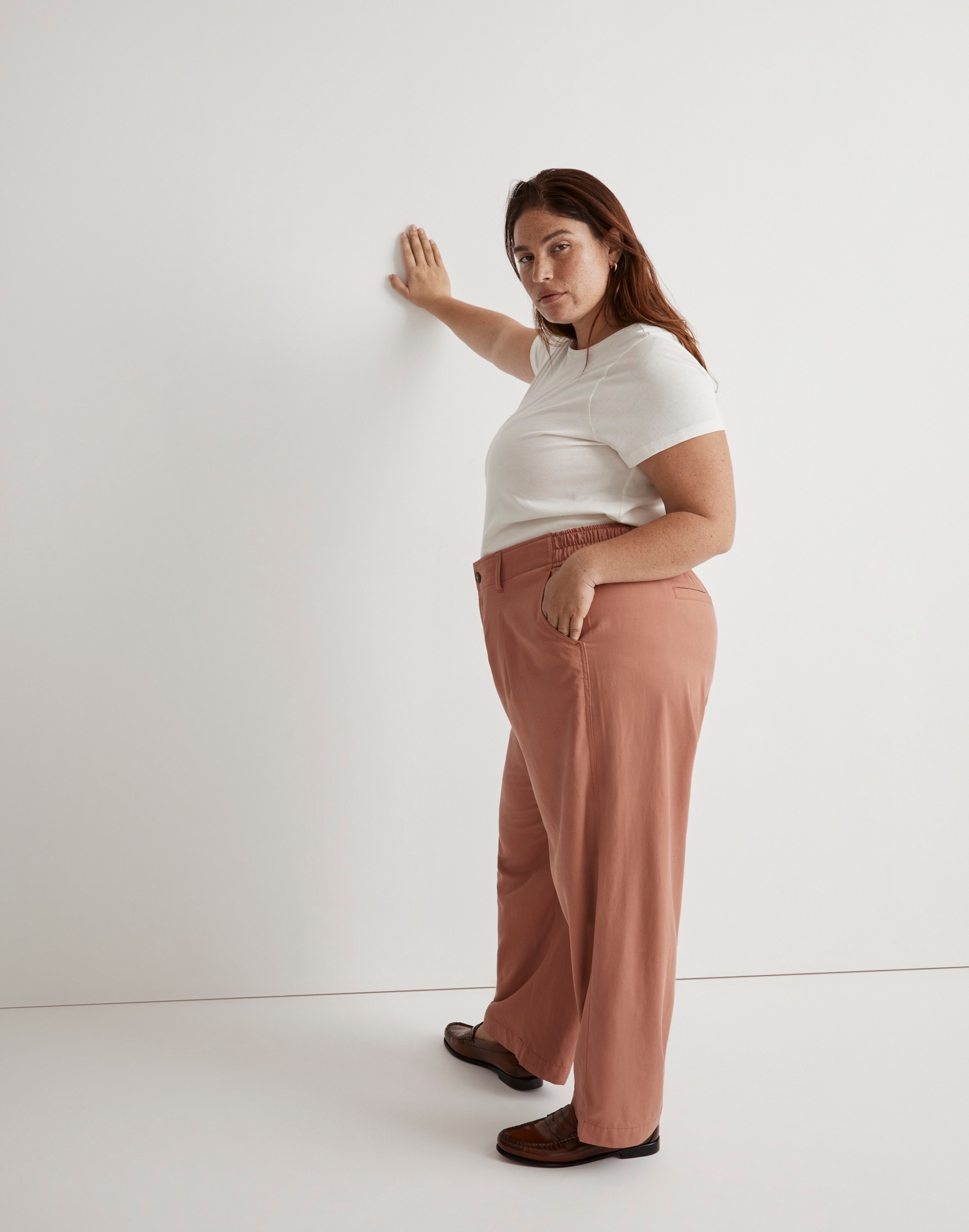 The Plus Neale Straight-Leg Pant in Drapeweave