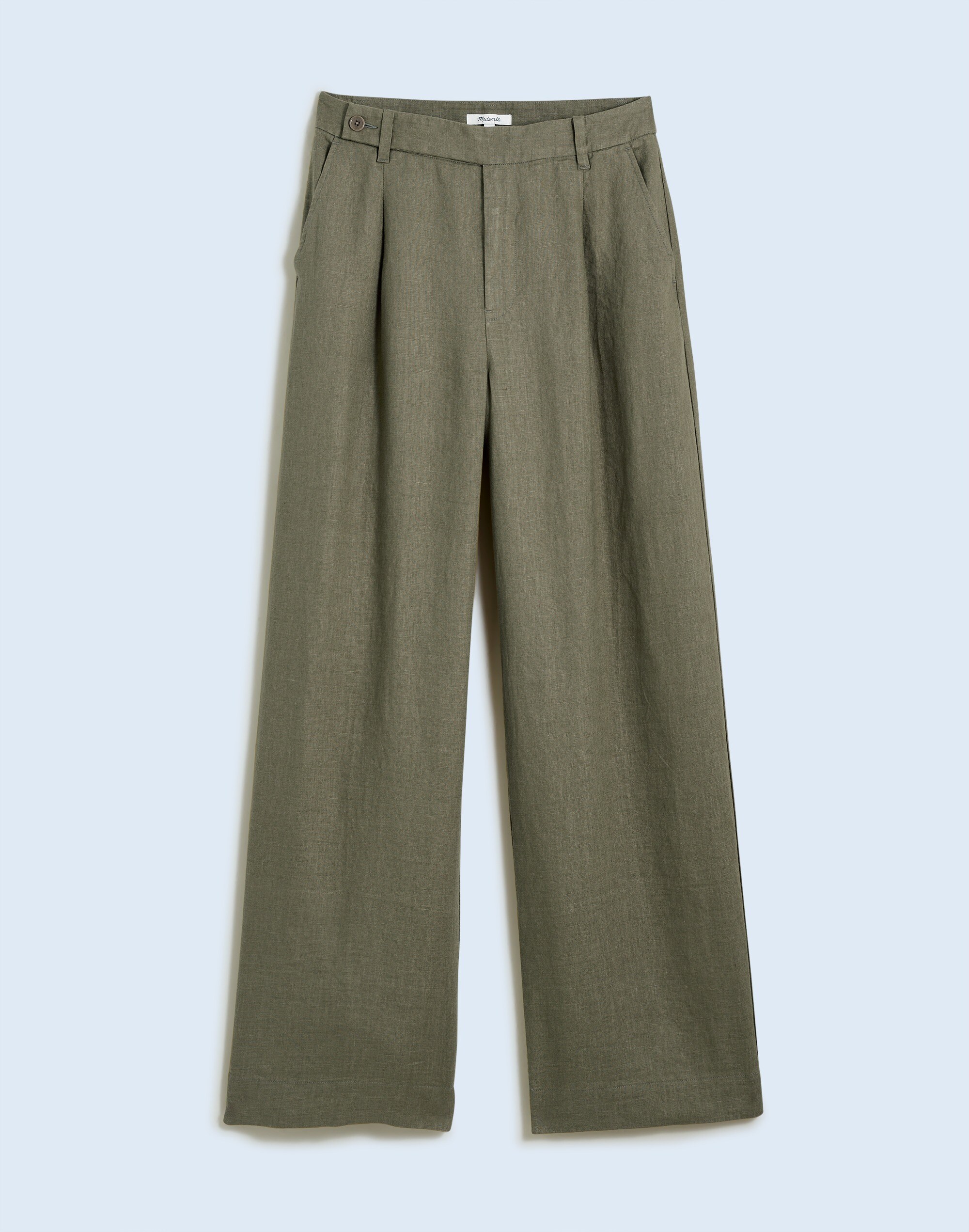 The Plus Harlow Wide-Leg Pant in 100% Linen