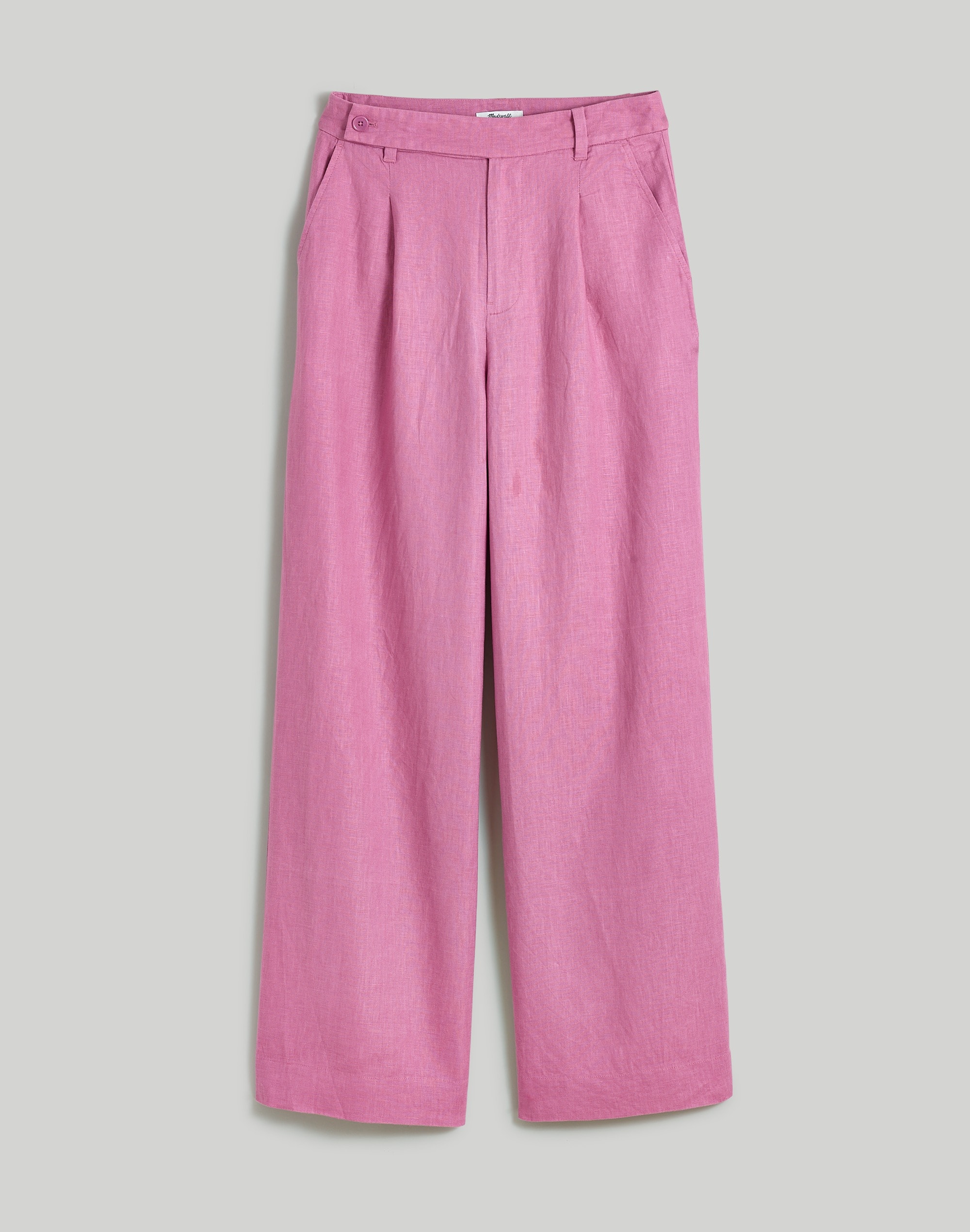 The Plus Harlow Wide-Leg Pant in 100% Linen