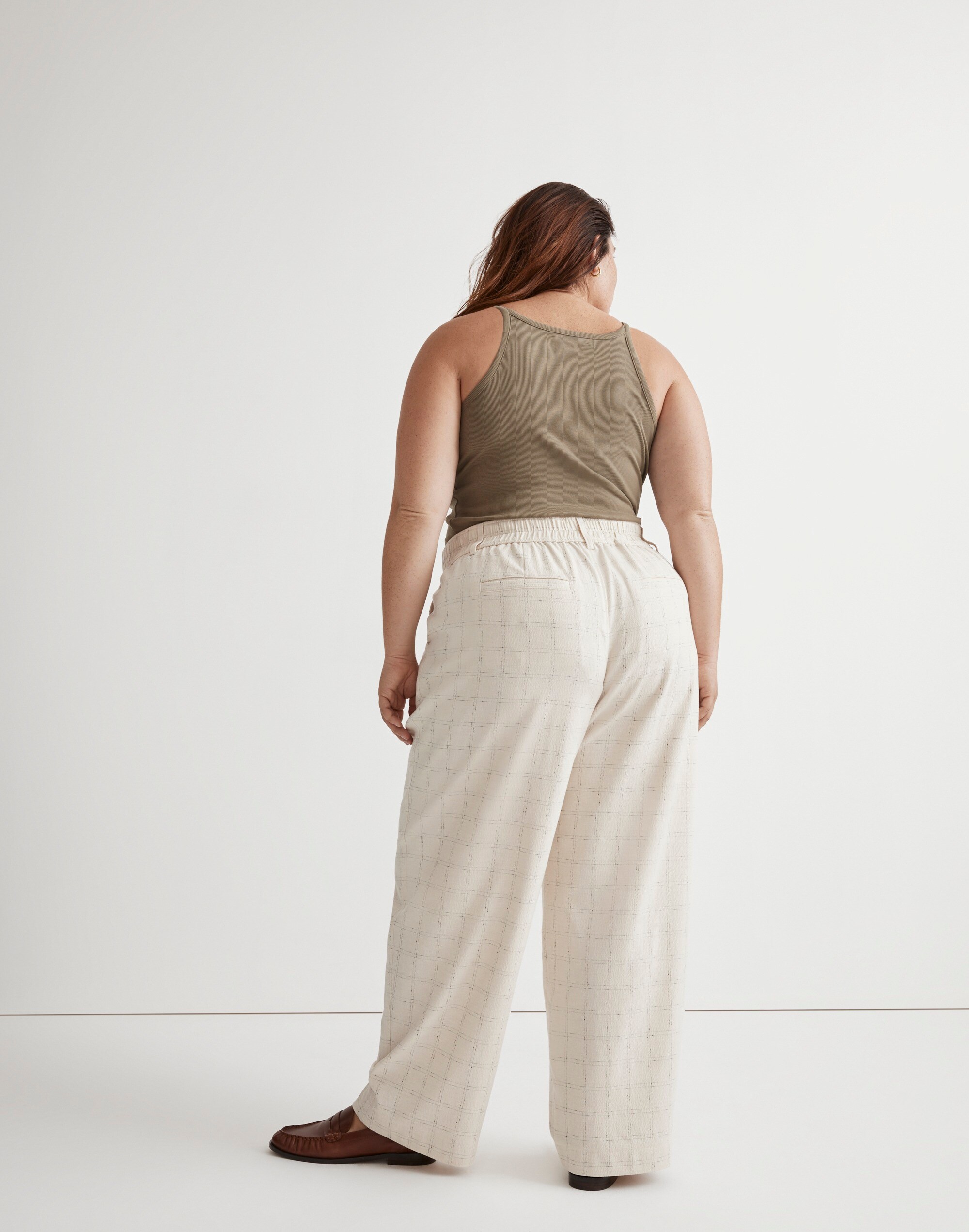 The Plus Neale Straight-Leg Pant in Ghent Plaid