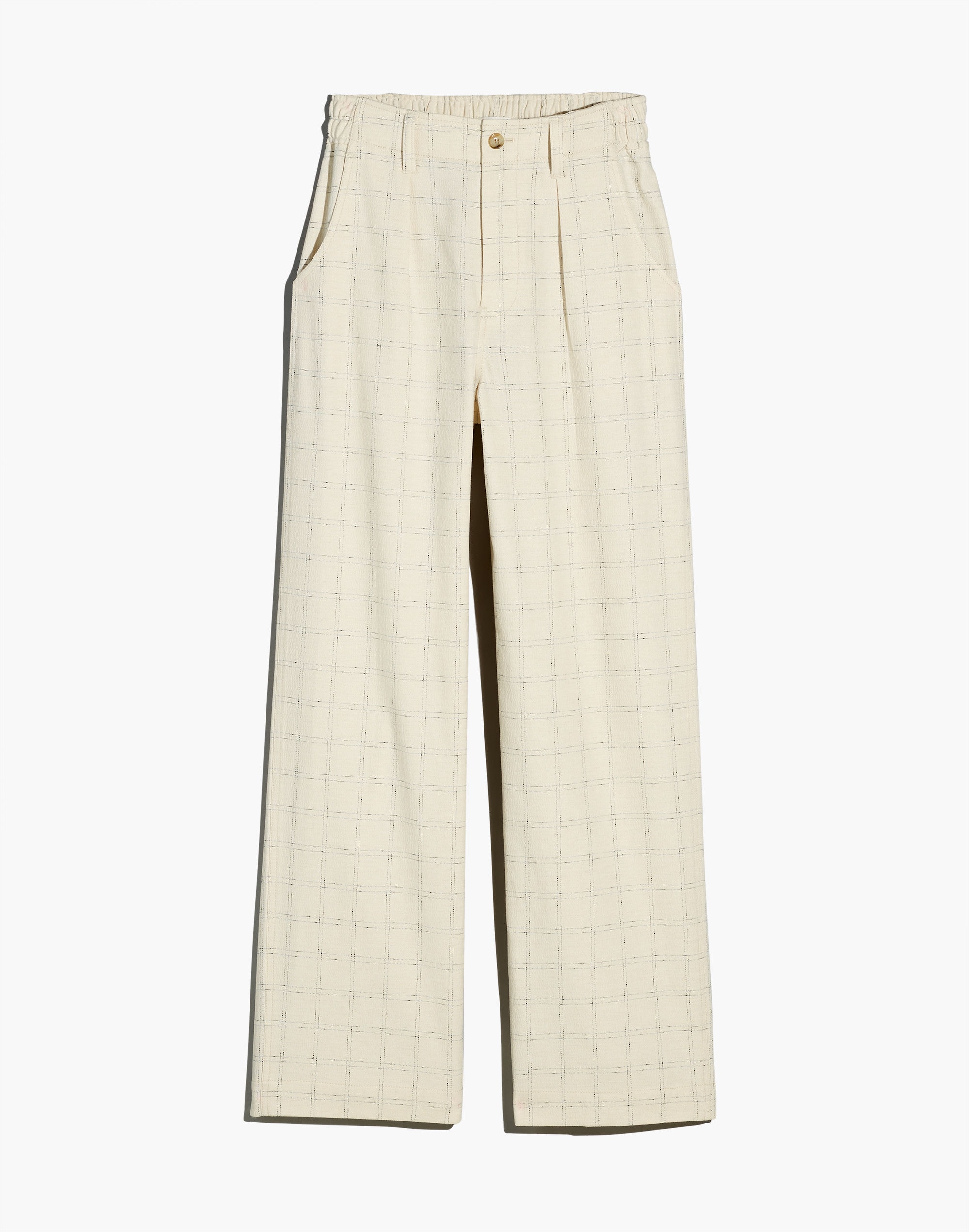 The Plus Neale Straight-Leg Pant in Ghent Plaid