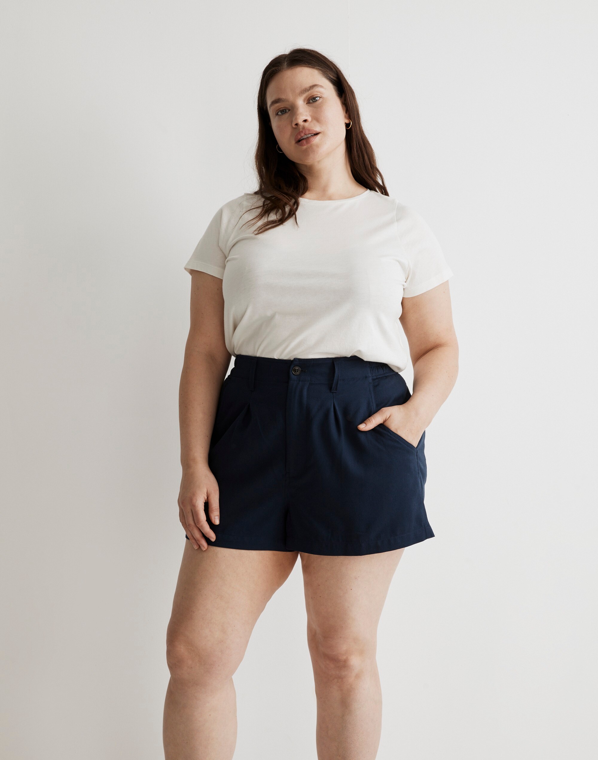 Plus Drapey Crewneck Tee