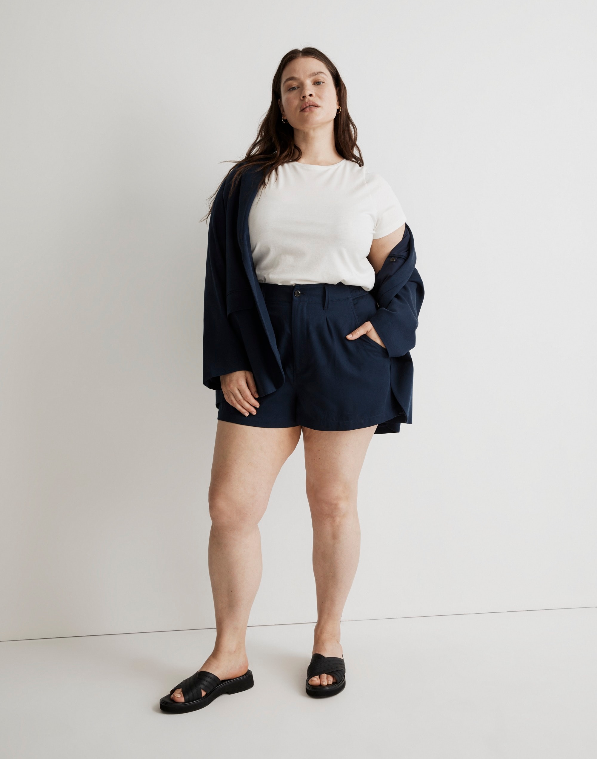 Plus Drapey Crewneck Tee