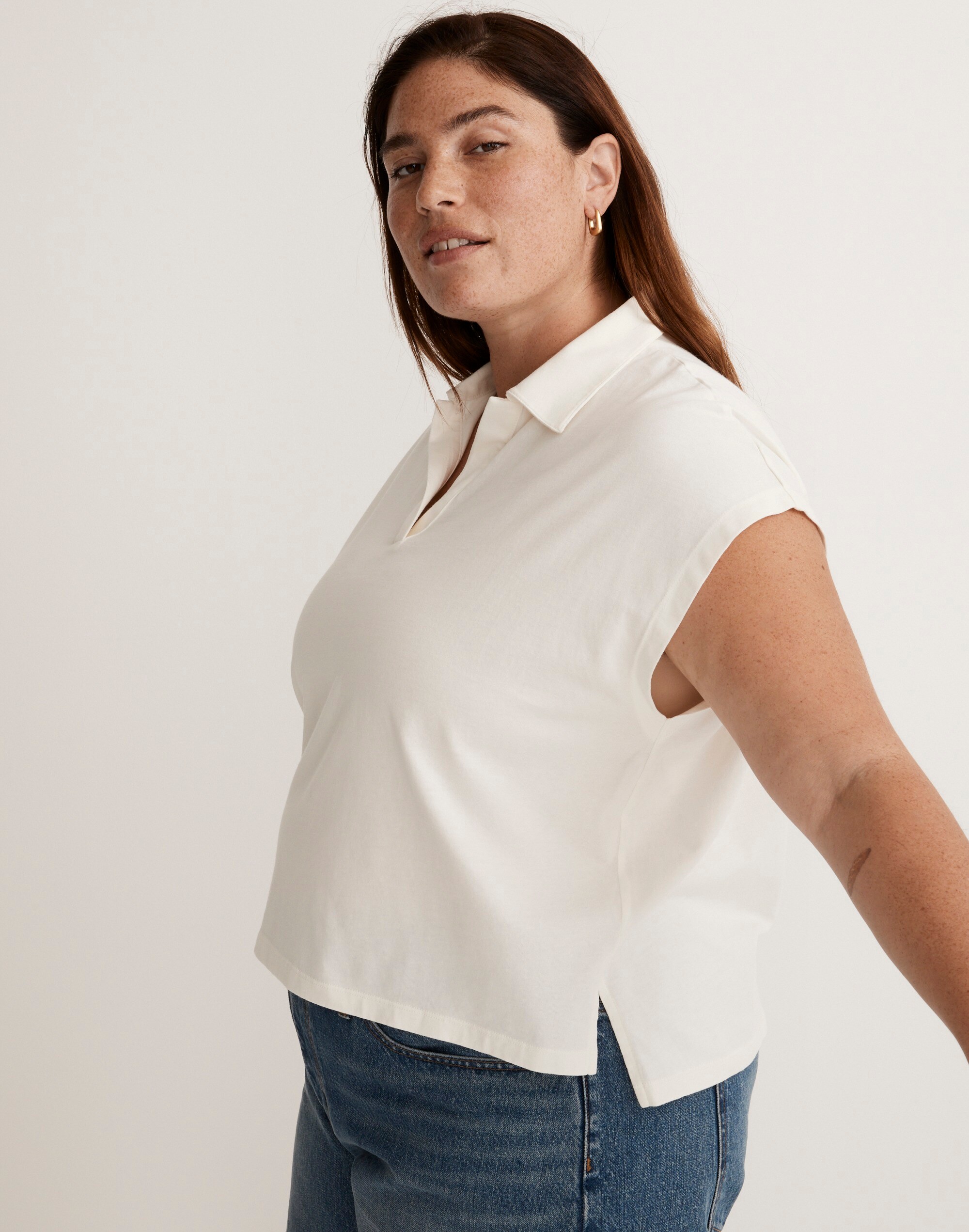 Plus Relaxed Polo Tee