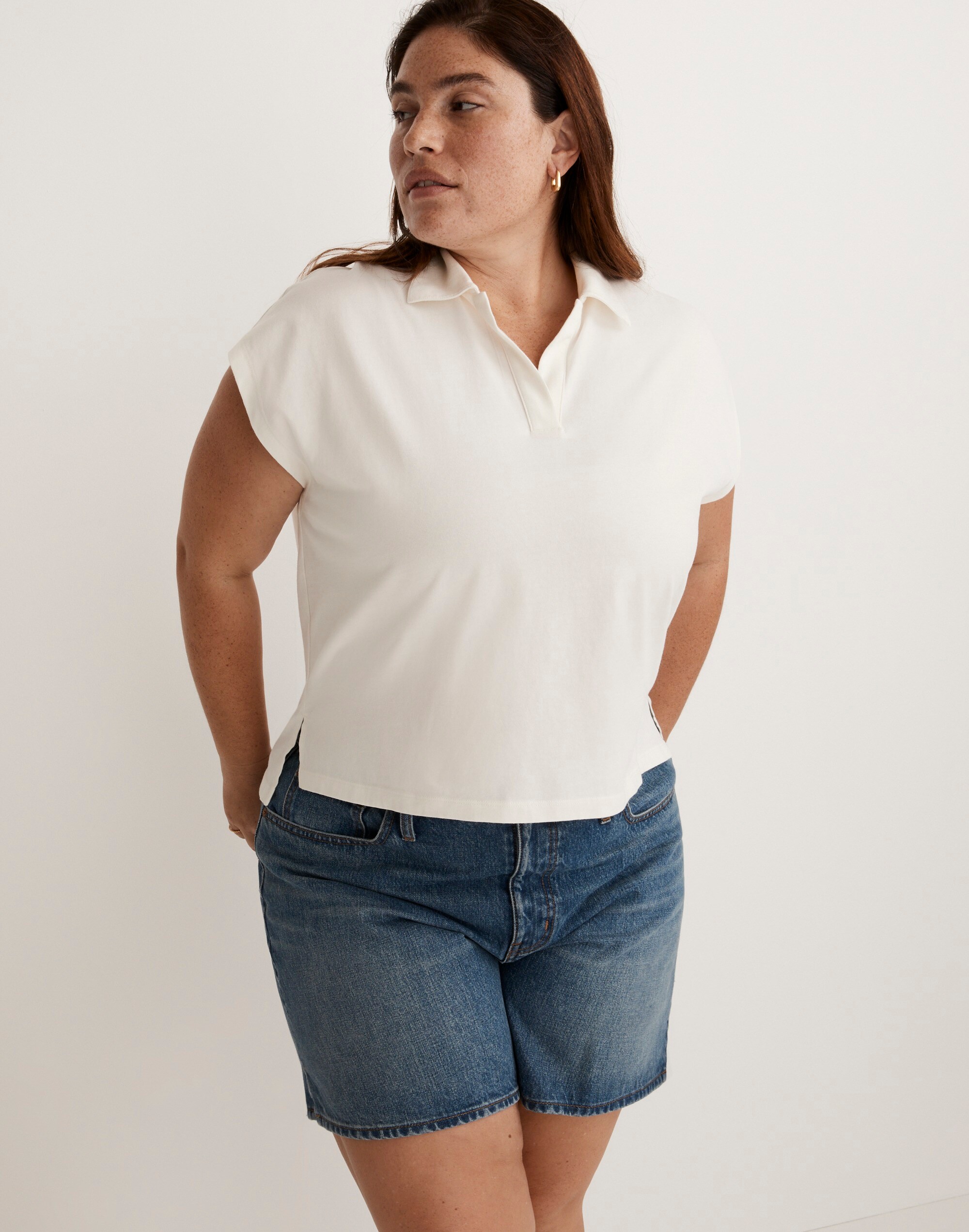 Plus Relaxed Polo Tee