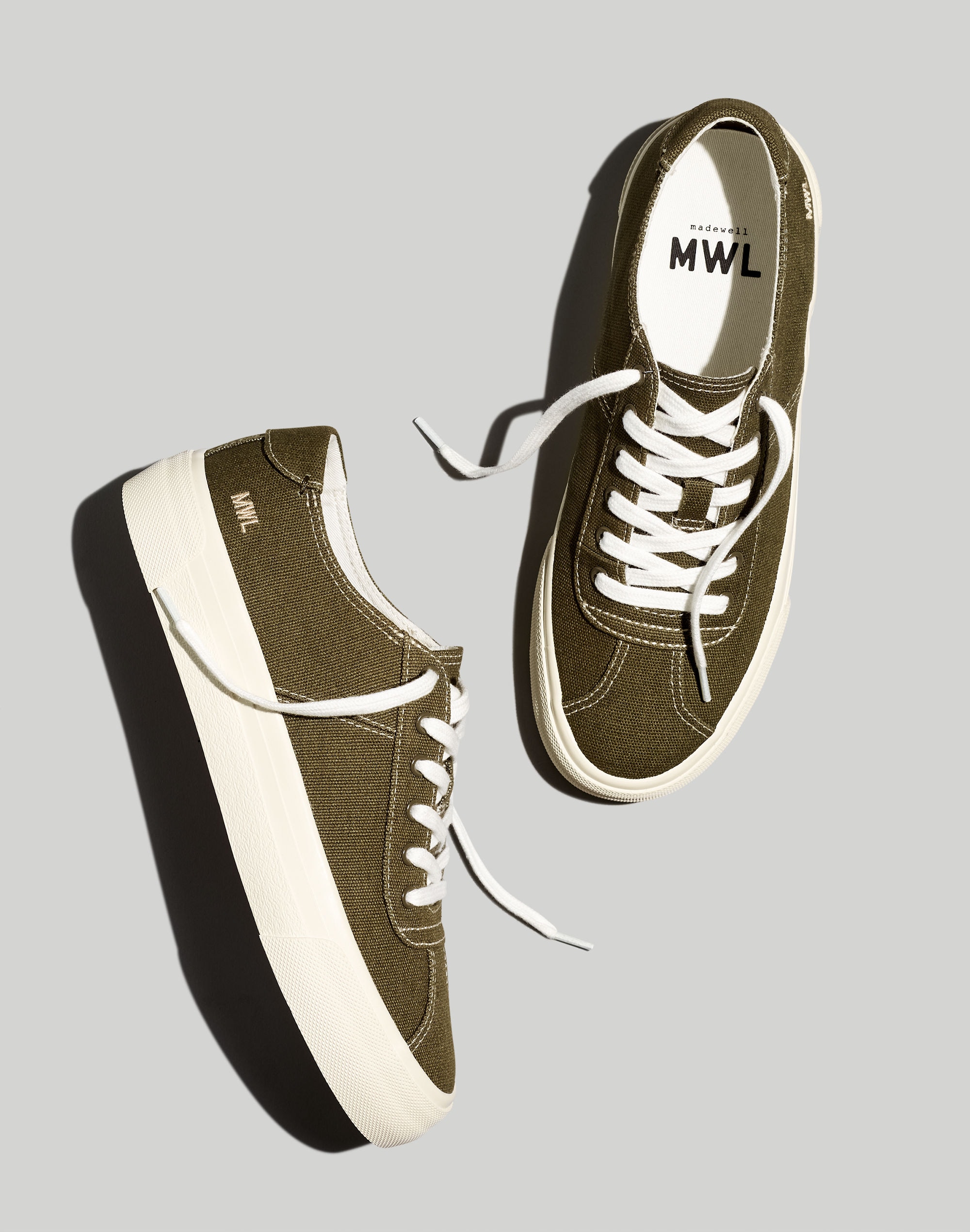 Sidewalk Low-Top Sneakers in Canvas