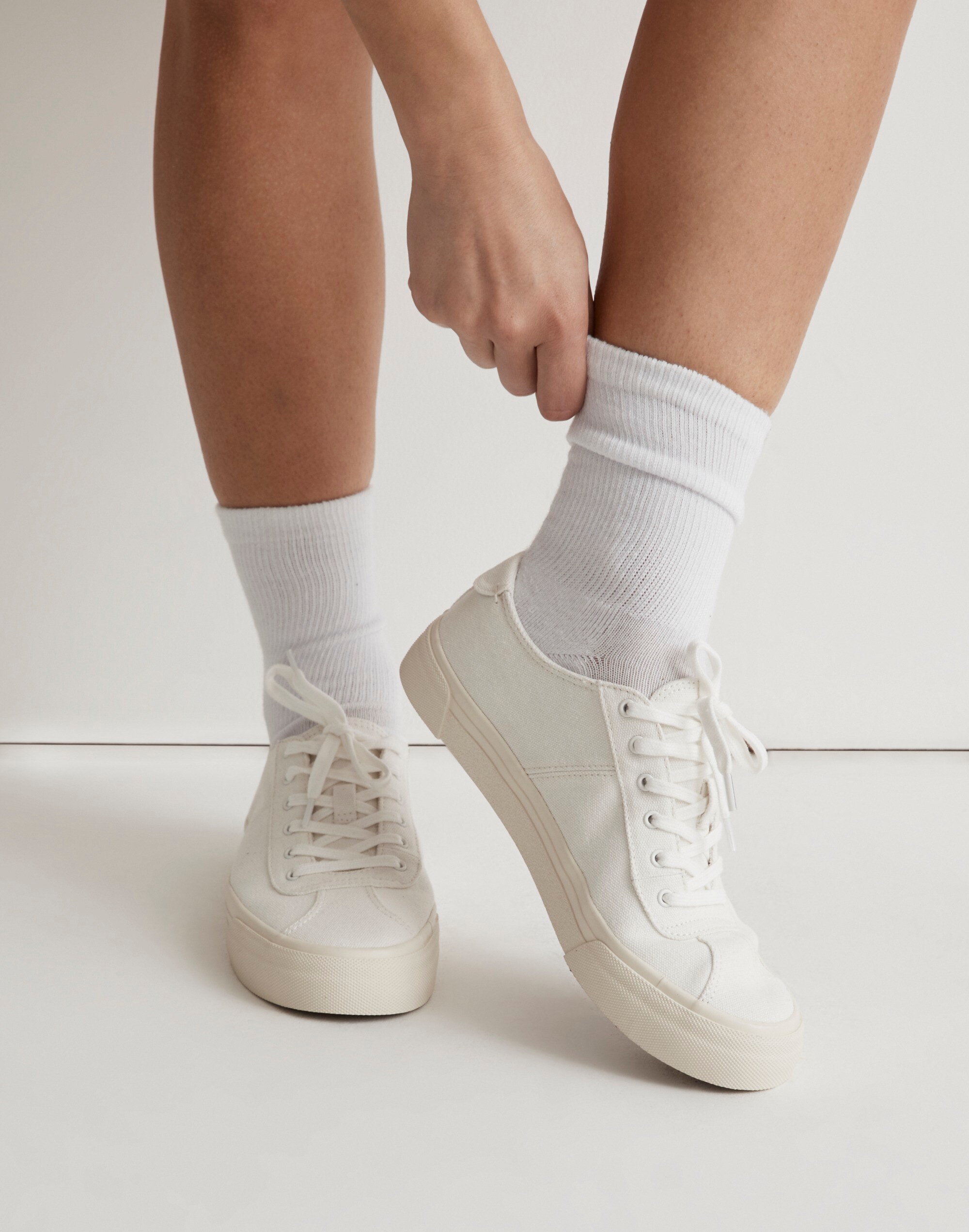 Sidewalk Low-Top Sneakers in Canvas