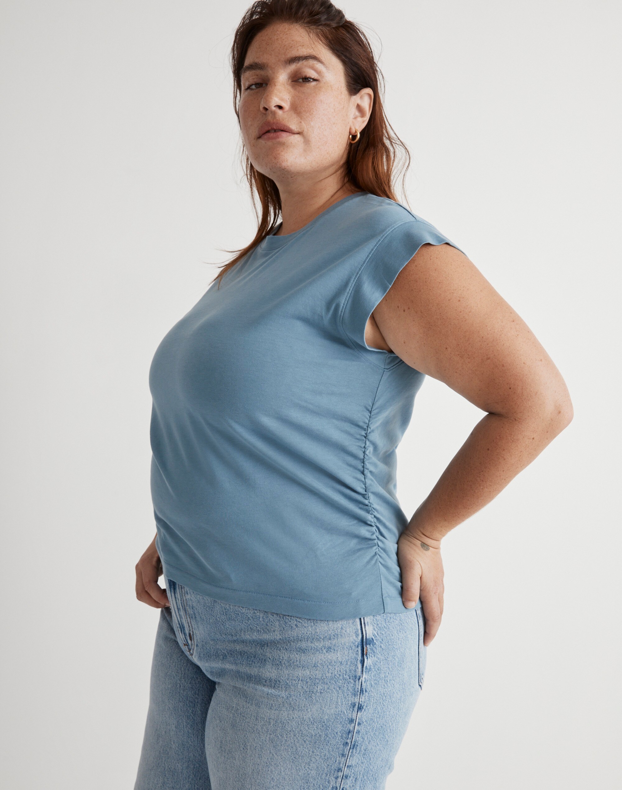 Plus Side-Cinch Muscle Tee