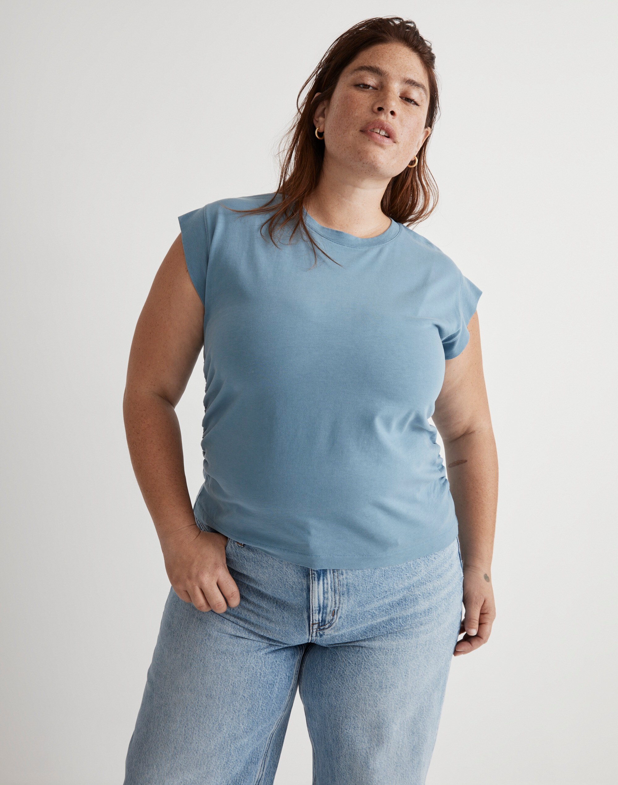 Plus Side-Cinch Muscle Tee