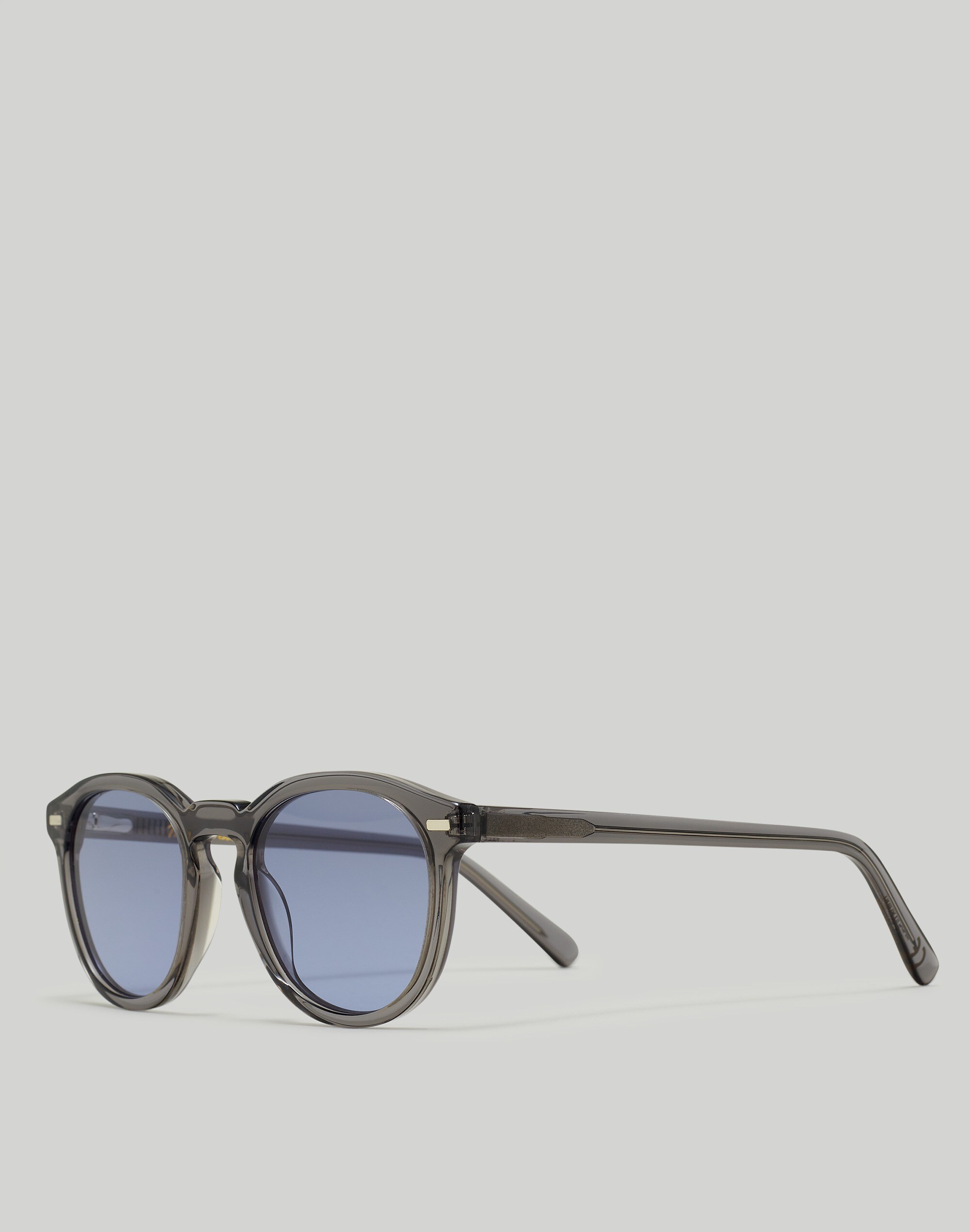 Round Acetate Sunglasses in curfew image 2